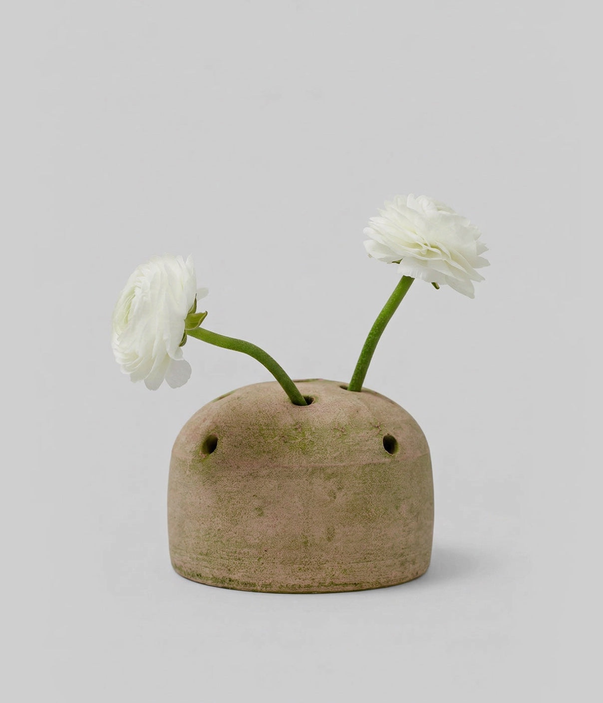 Bloomist Vases Greenwash Terracotta Flower Frog Vase
