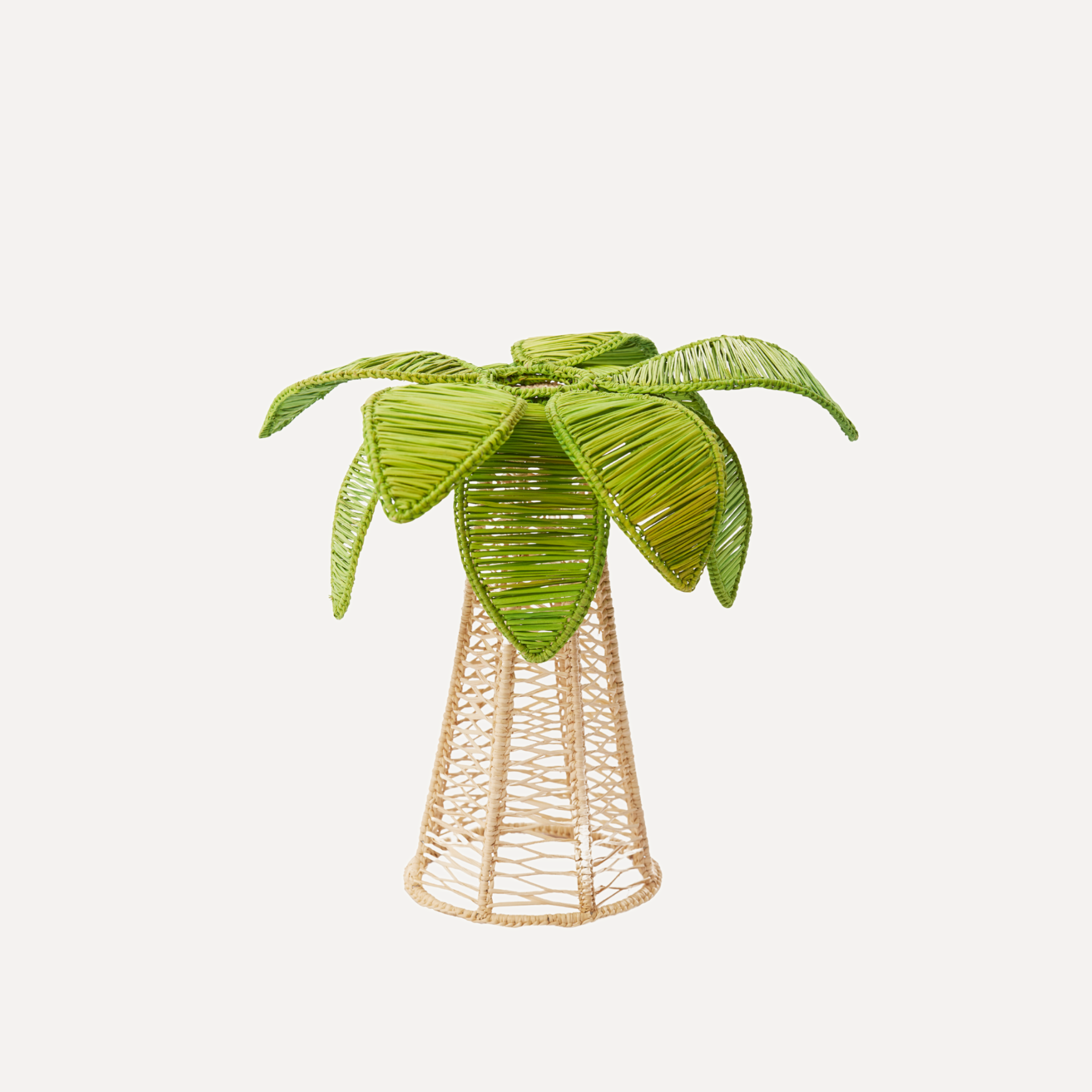 Coro Cora Candle Holders Medium Apple Green Palm Tree Candle Holder