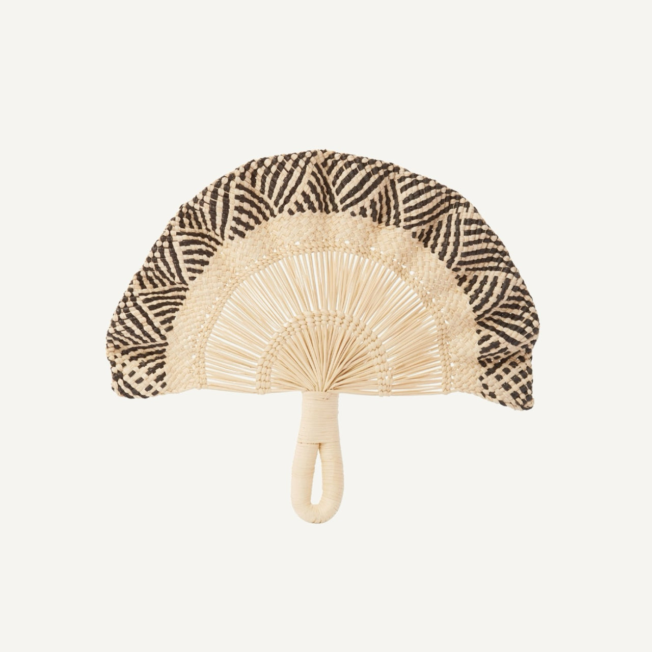 Coro Cora Decorative Objects Two-Tone Toquilla Wavy Fan