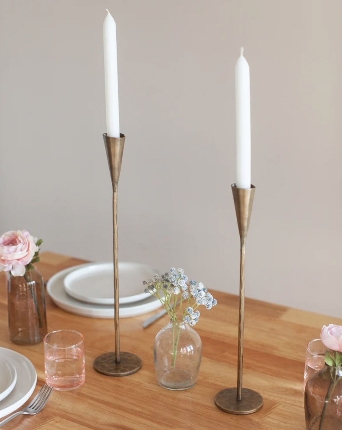 Creative Women Candle Holders NEW - Brass Phoenix Candlesticks - Set of 2