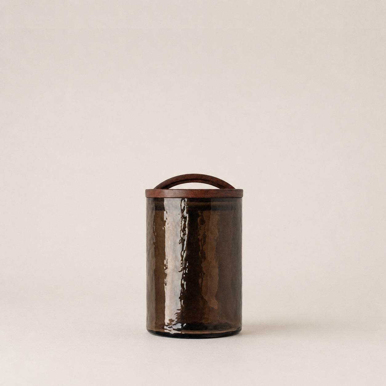 Creative Women Canisters Smoke Hammered Glass Canister
