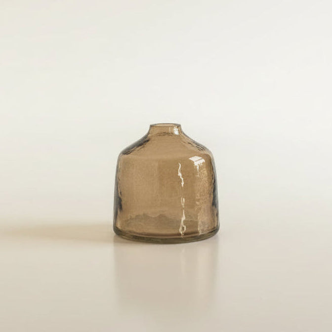 Creative Women Pots & Planters Smoke Bella Handblown Hammered Bud Vase