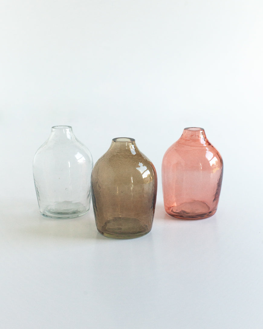 Creative Women Vase Haley Handblown Hammered Bud Vase
