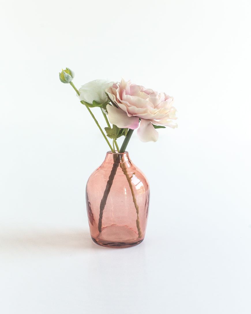 Creative Women Vase Haley Handblown Hammered Bud Vase