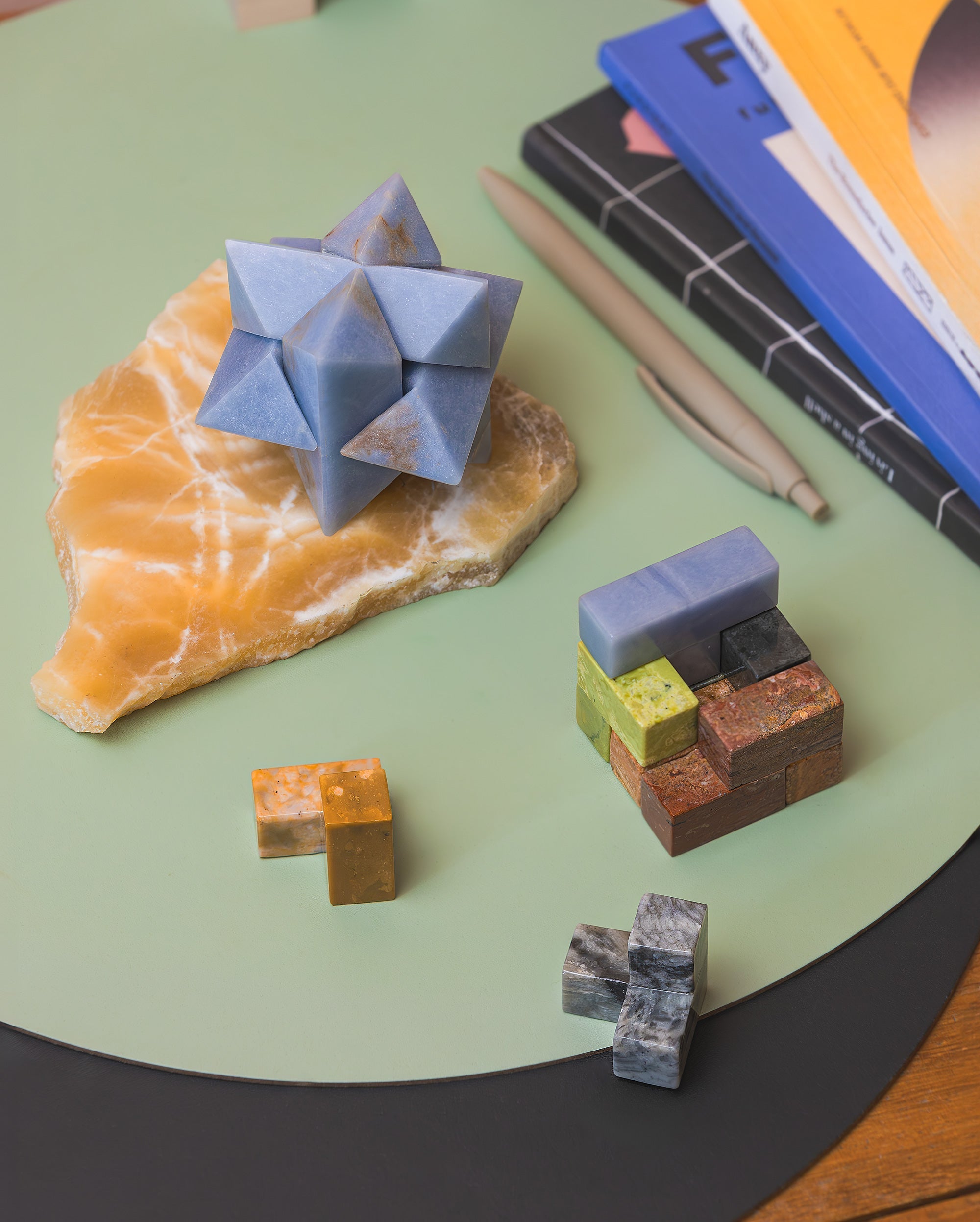 DAR proyectos Burr Star 3D gemstone puzzle Black Onyx