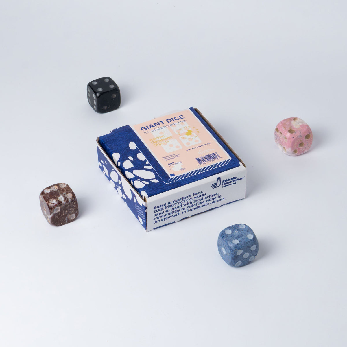 DAR proyectos Decorative Objects Giant Gemstone Dice - Set of Four