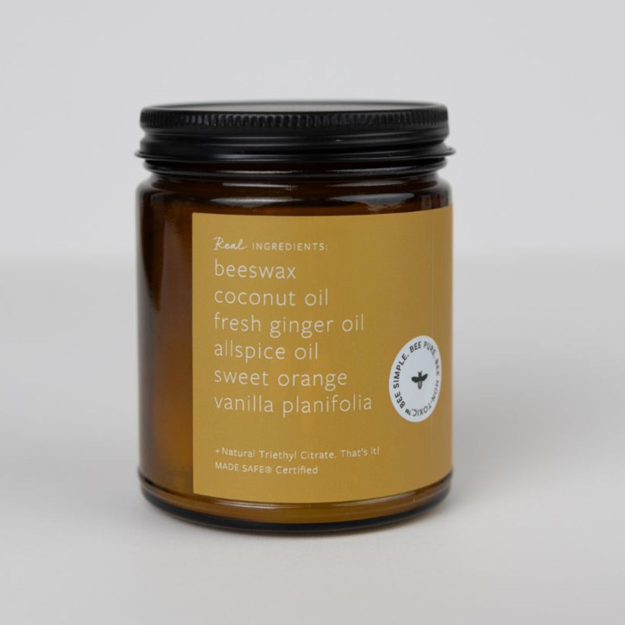 Fontana Candle Co. candle Ginger Chai Essential Oil Beeswax Jar Candle