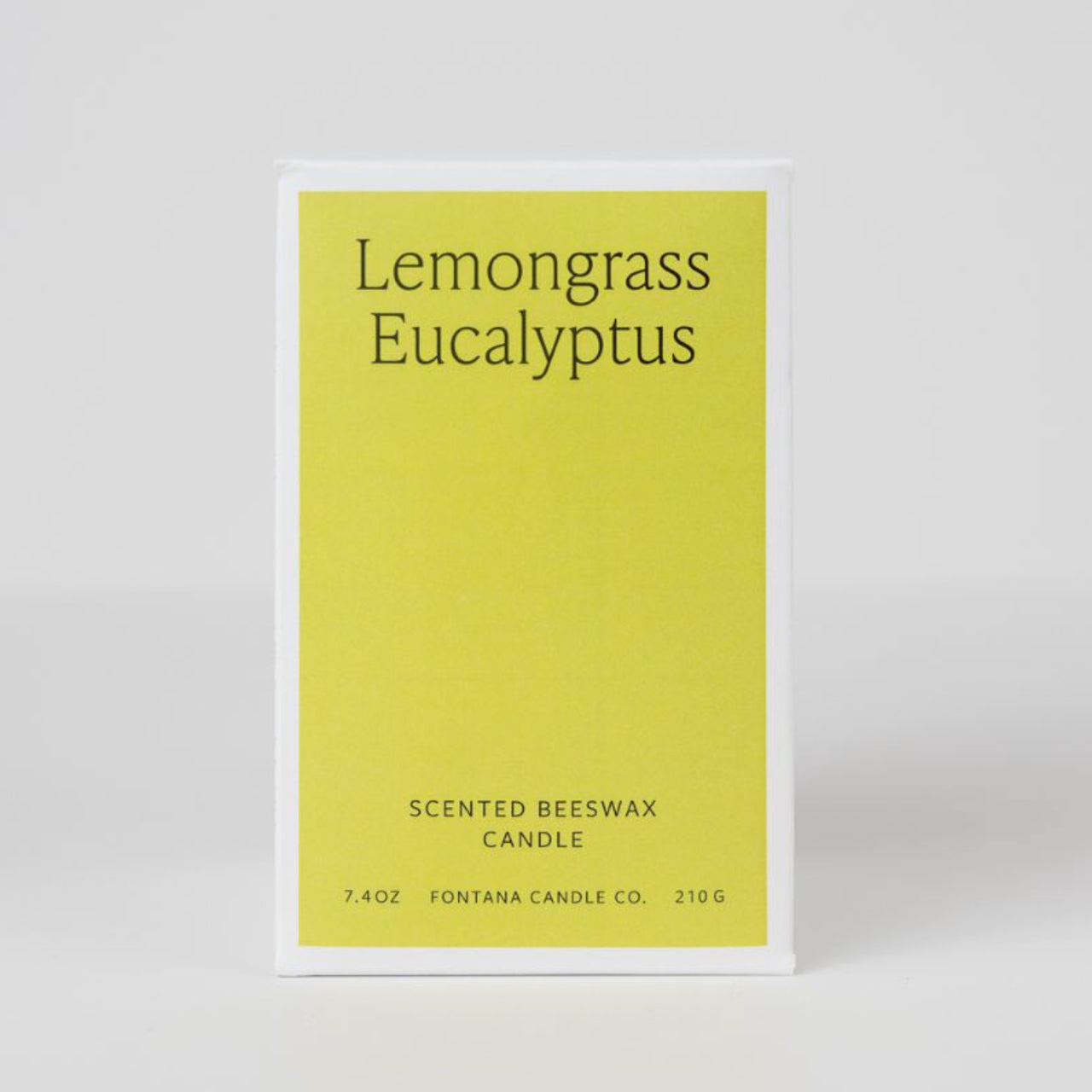 Fontana Candle Co. candle Lemongrass Eucalyptus Essential Oil Beeswax Jar Candle