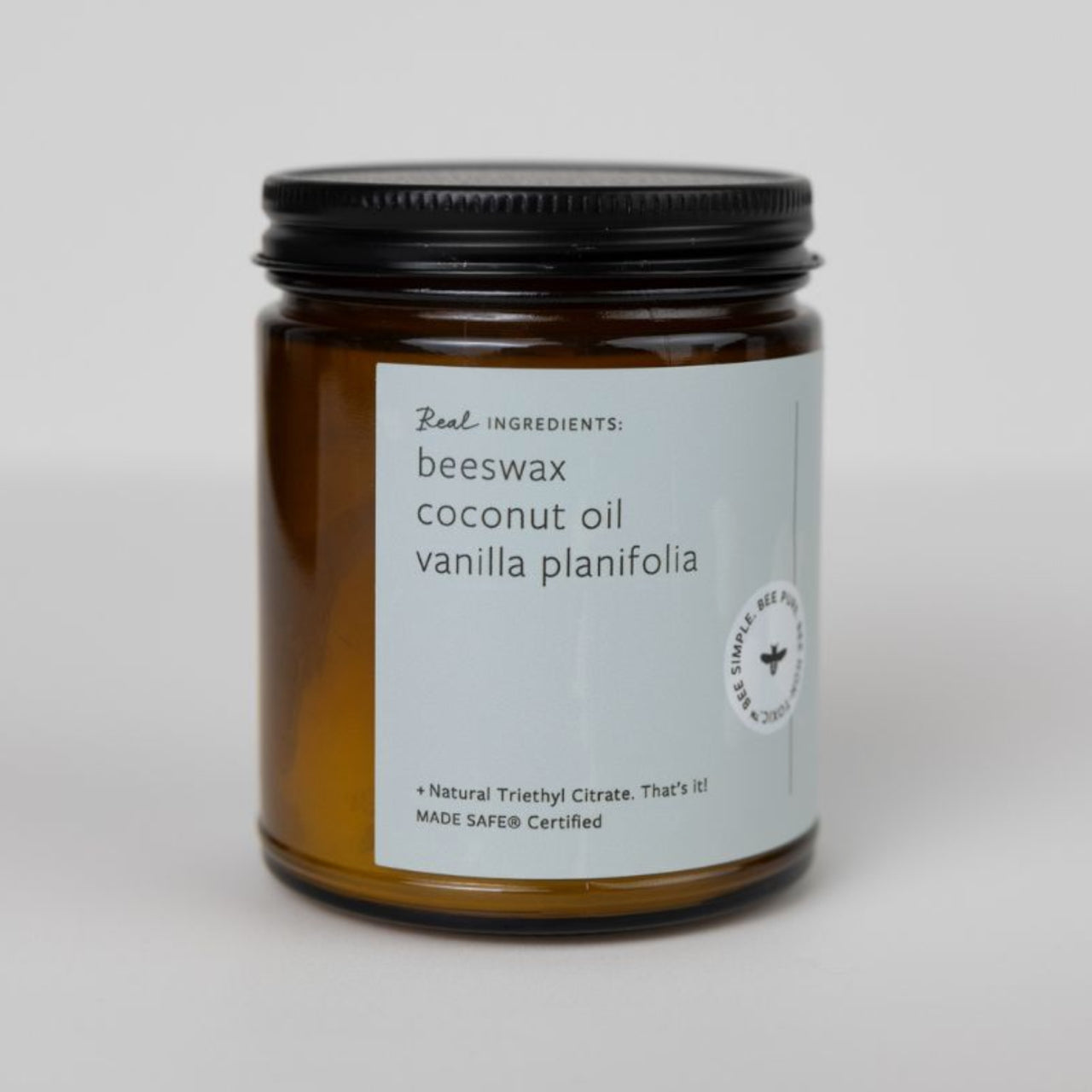 Fontana Candle Co. candle Pure Vanilla Essential Oil Beeswax Jar Candle