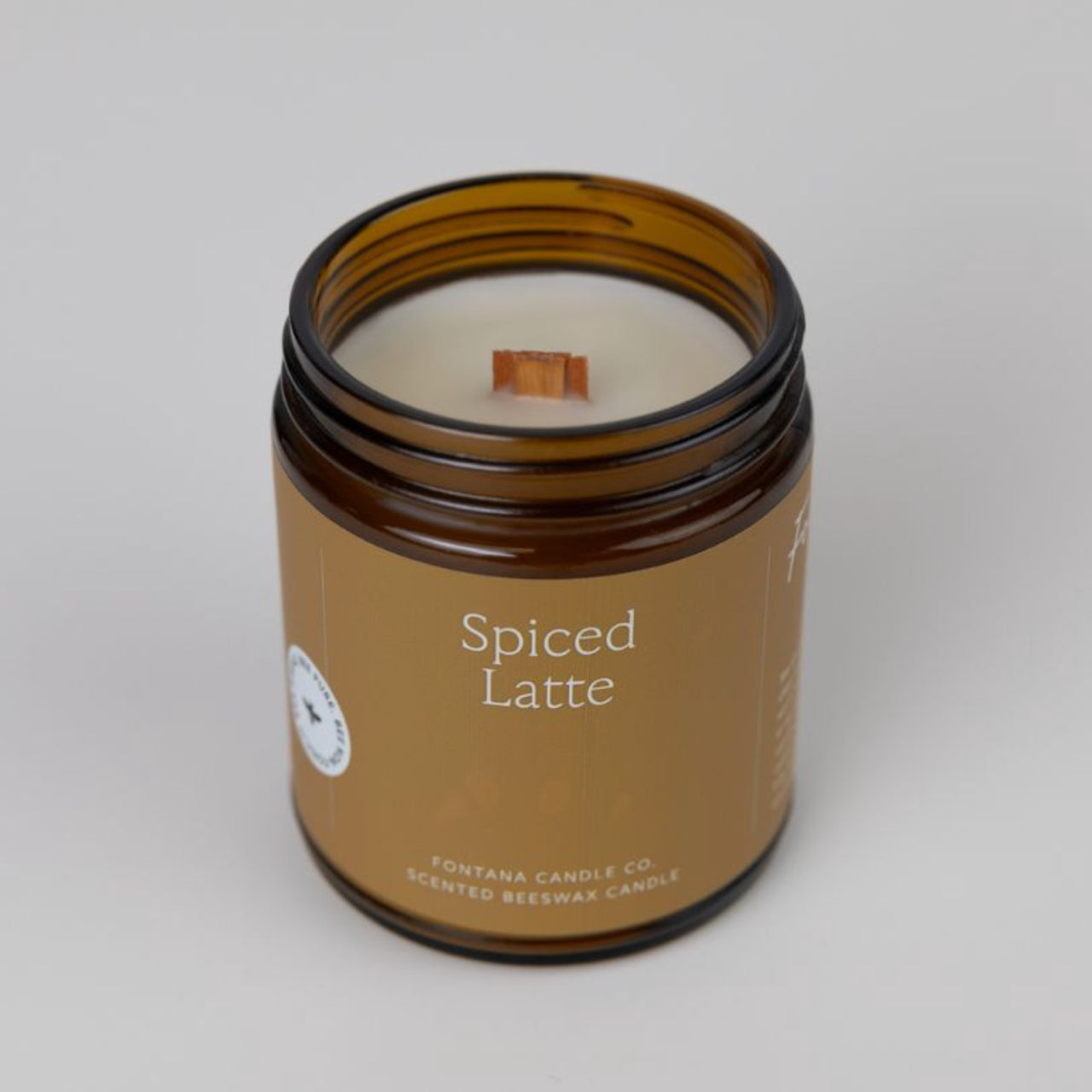 Fontana Candle Co. candle Spiced Latte Essential Oil Beeswax Jar Candle