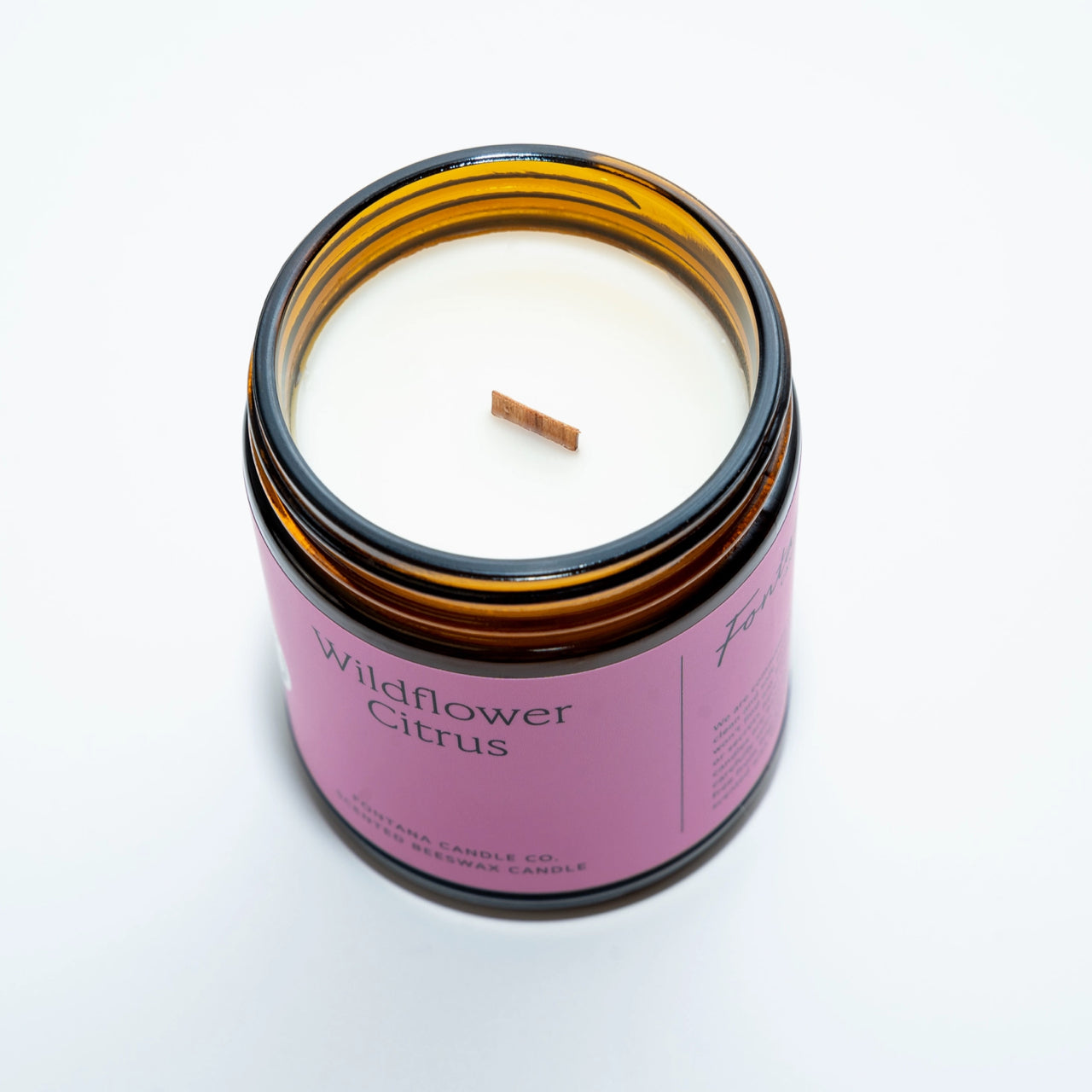 Fontana Candle Co. candle Wildflower Citrus Essential Oil Beeswax Jar Candle