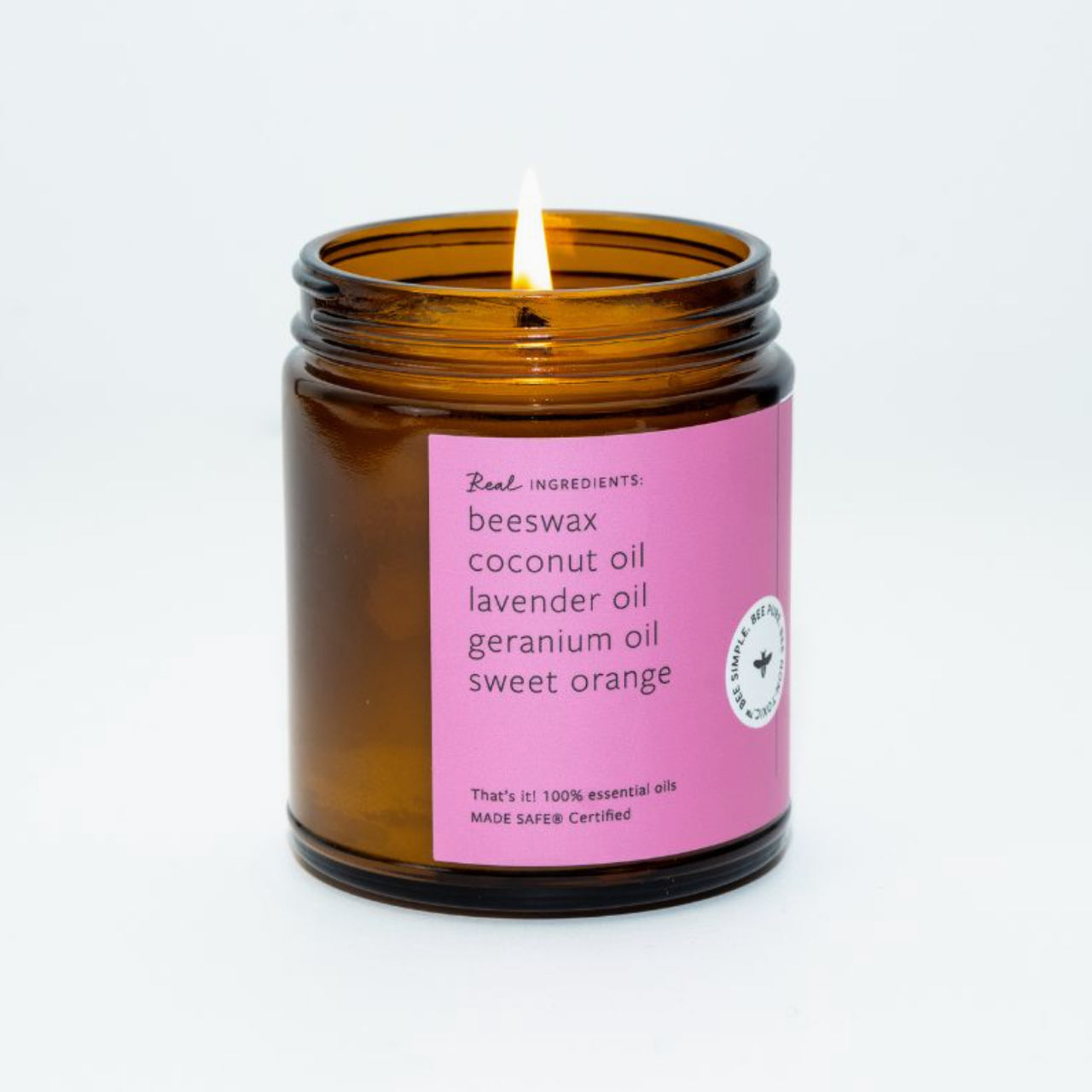 Fontana Candle Co. candle Wildflower Citrus Essential Oil Beeswax Jar Candle