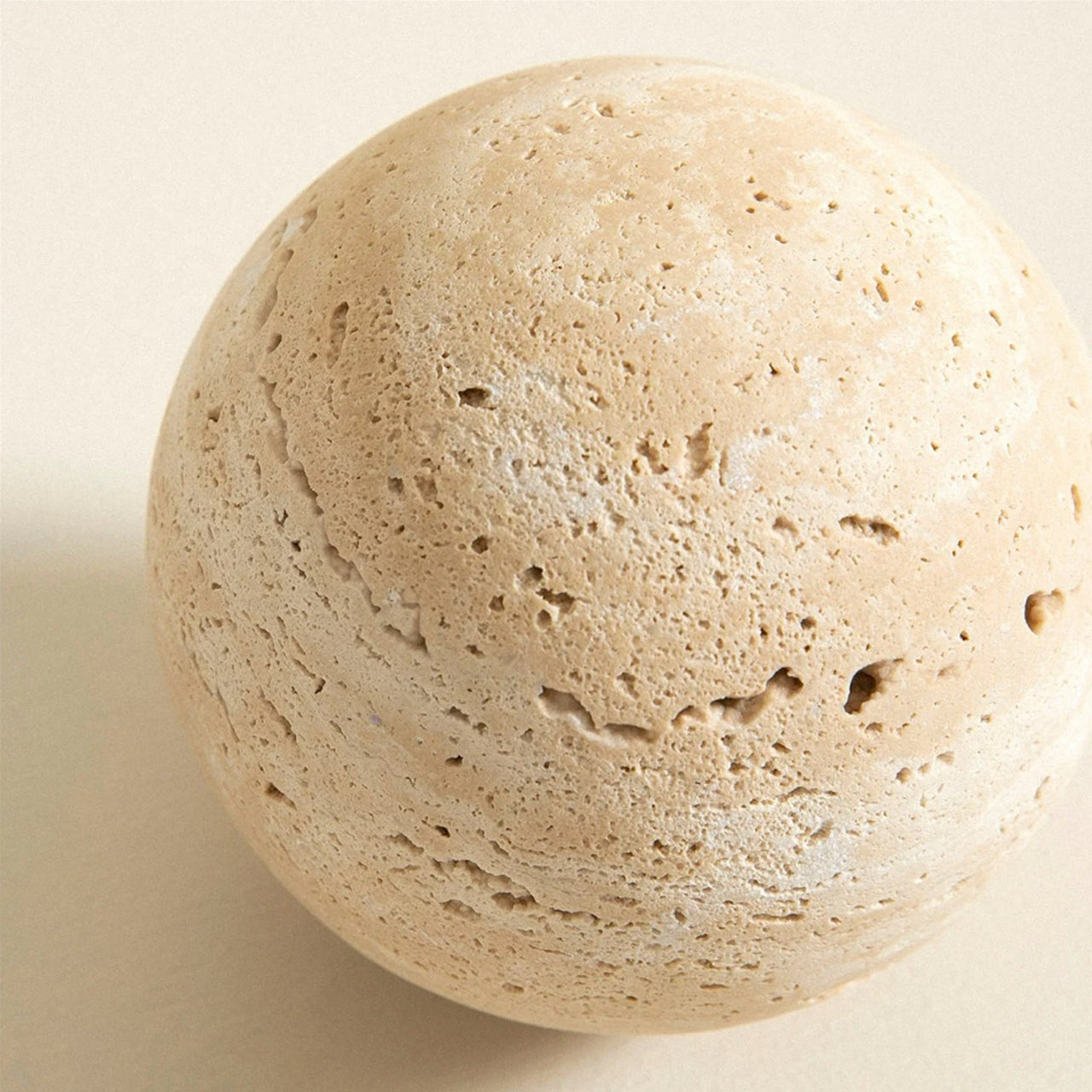 HAAND Craft Decorative Objects Travertine Sphere