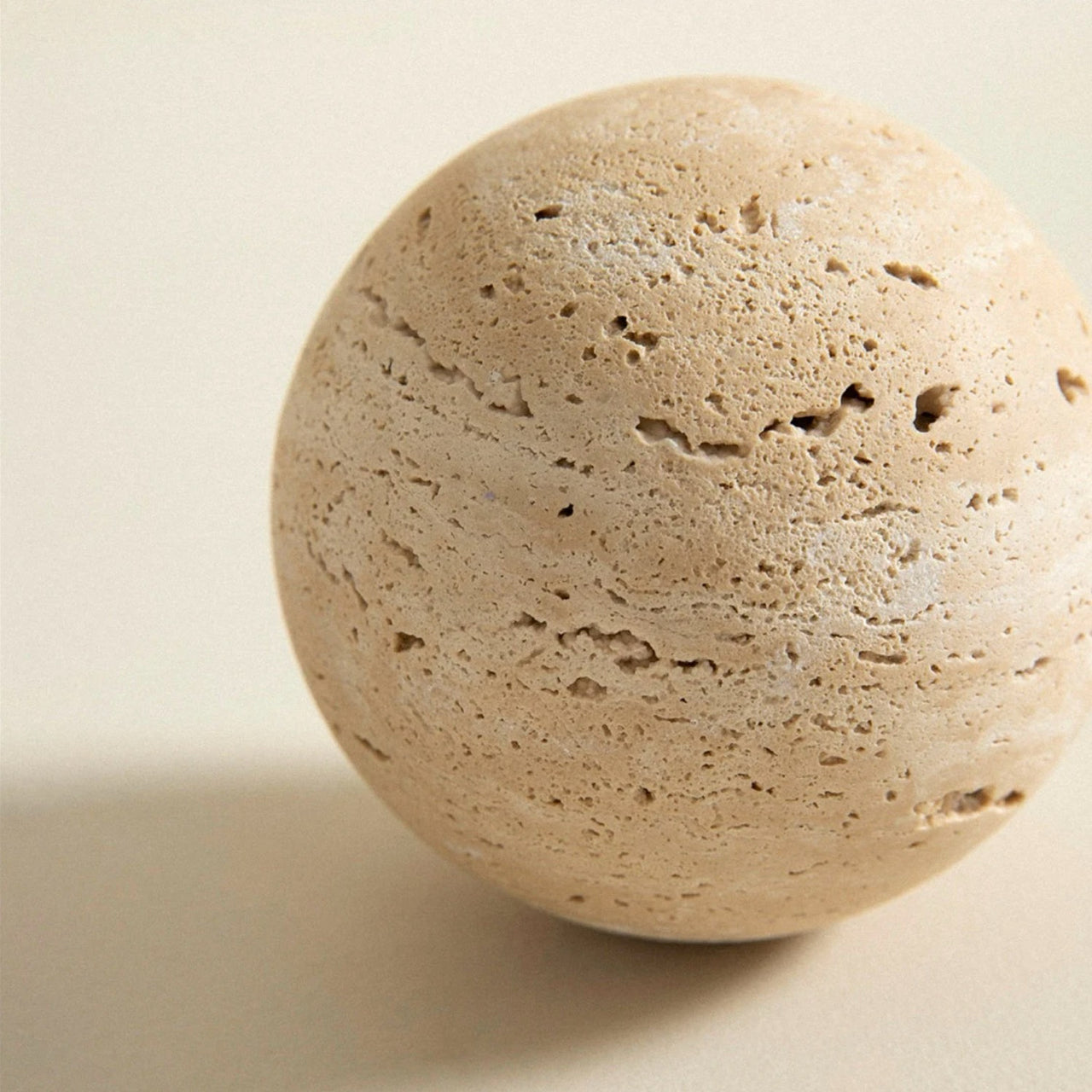 HAAND Craft Decorative Objects Travertine Sphere