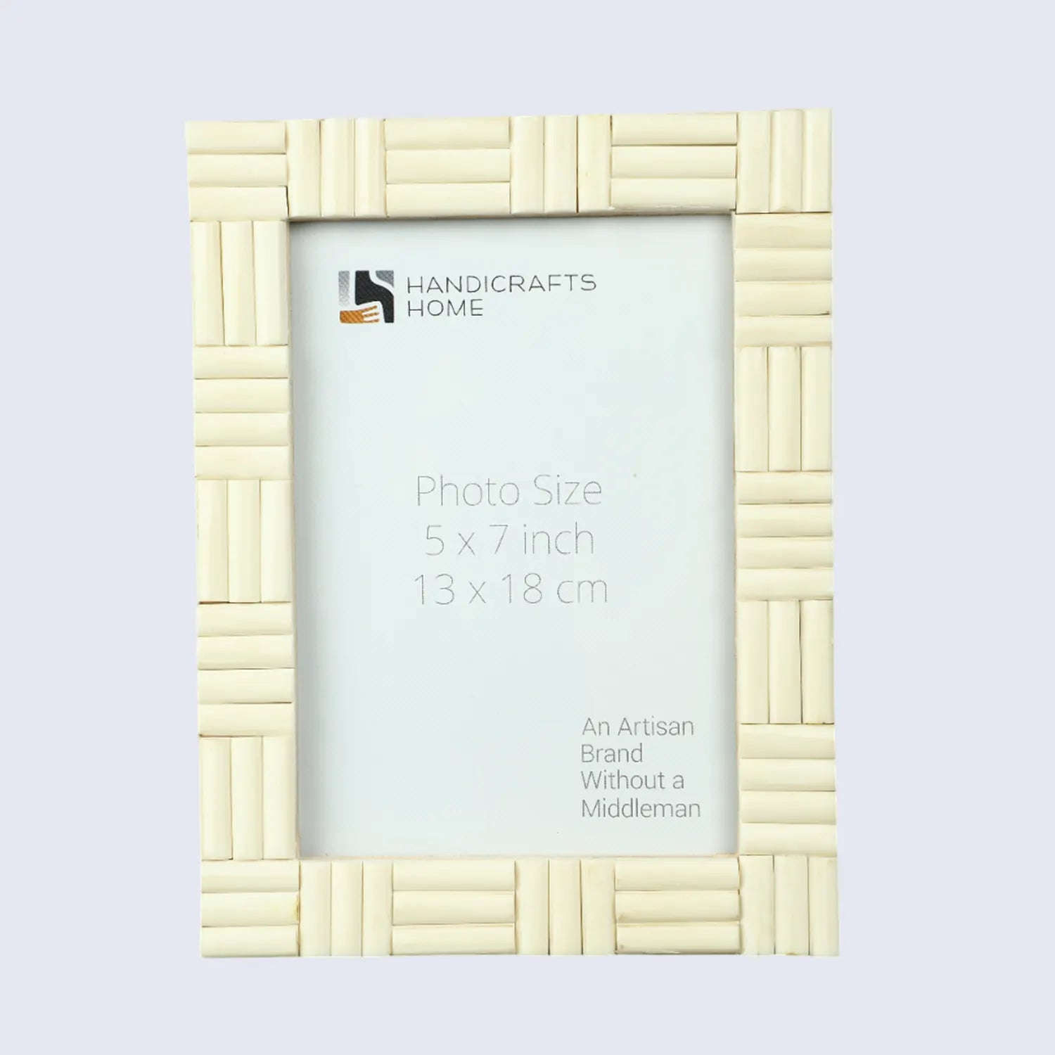 Handicrafts Home Picture Frames 5x7 Picture Frame Brick Pattern Collection Bone Inlay White – 4x6 & 5x7"