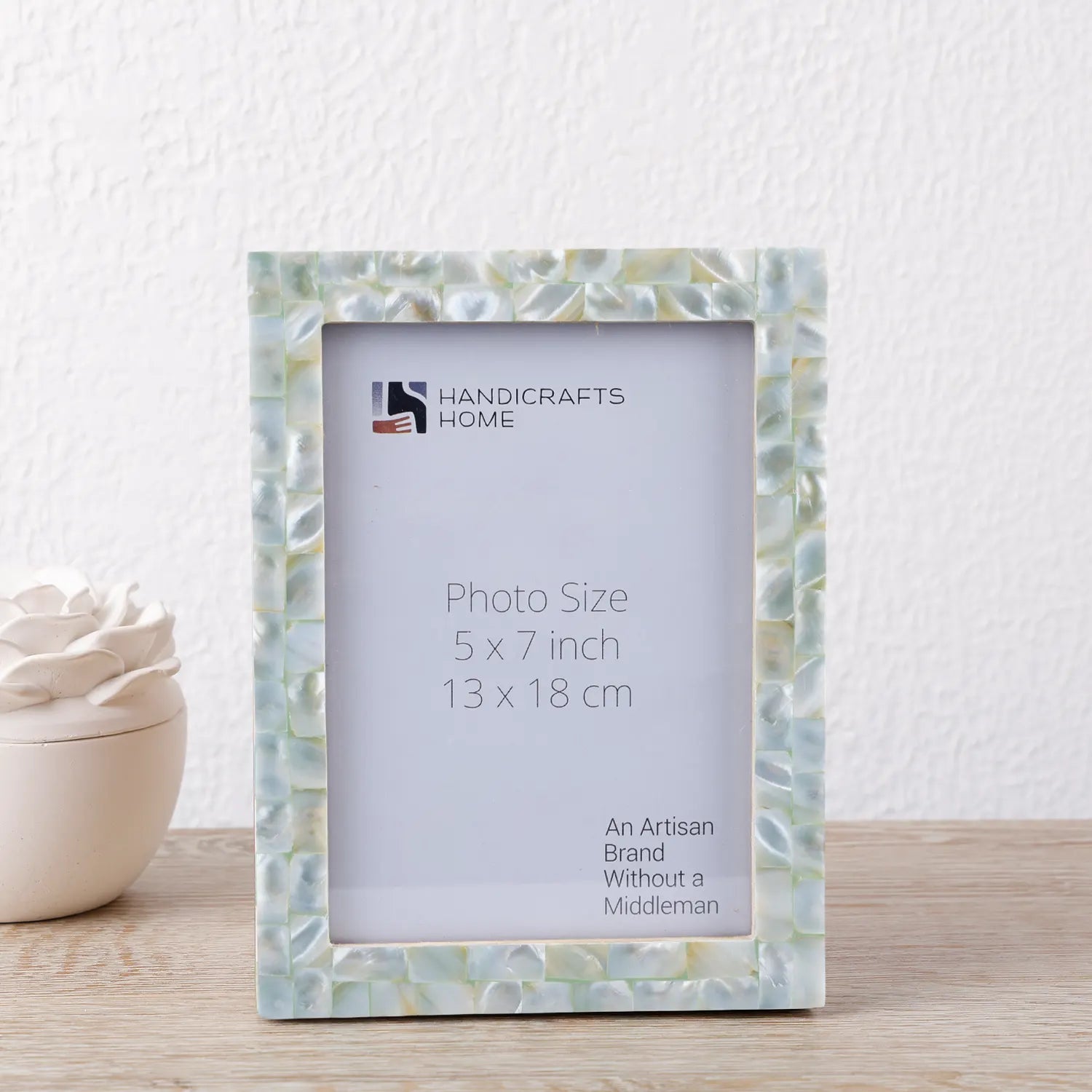 Handicrafts Home Picture Frames Mother of Pearl Inlay Picture Frame Green 4x6 5x7 8x10