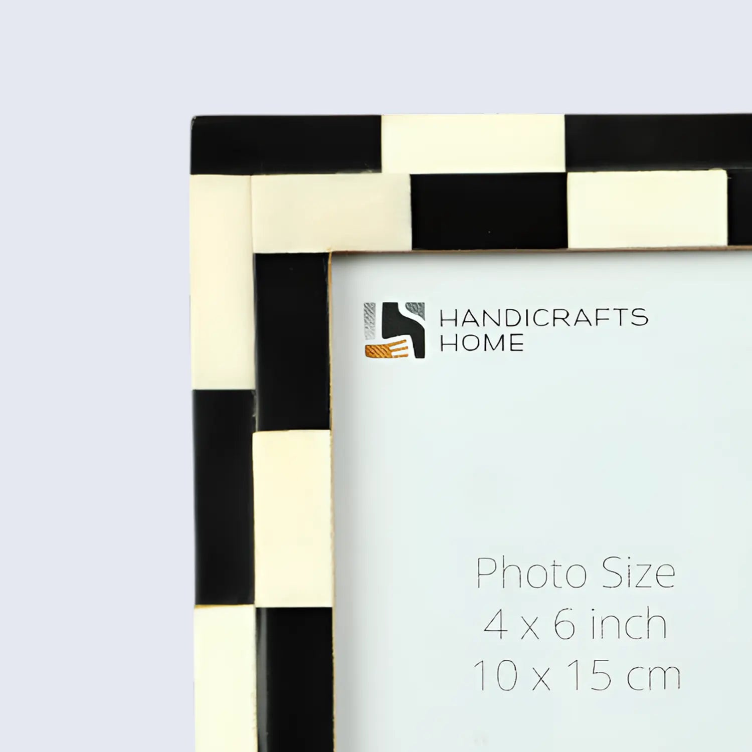 Handicrafts Home Picture Frames Picture Frame Silhouette Shuffled Collection Bone Inlay Multi-Color – 4x6, 5x7