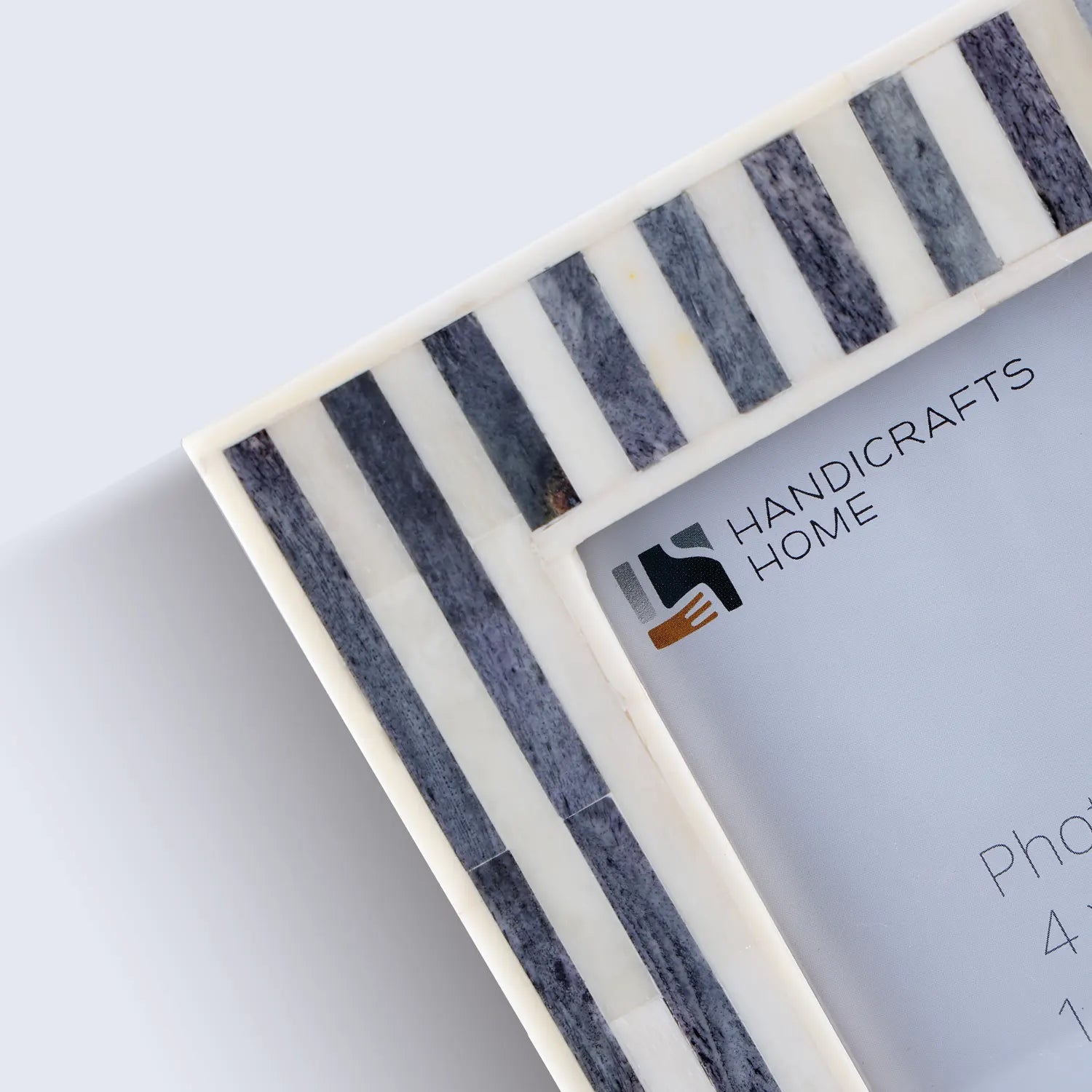 Handicrafts Home Picture Frames Picture Frames Kayala Saje Collection Bone Inlay, Grey-White, 4x6, 5x7 & 8x10