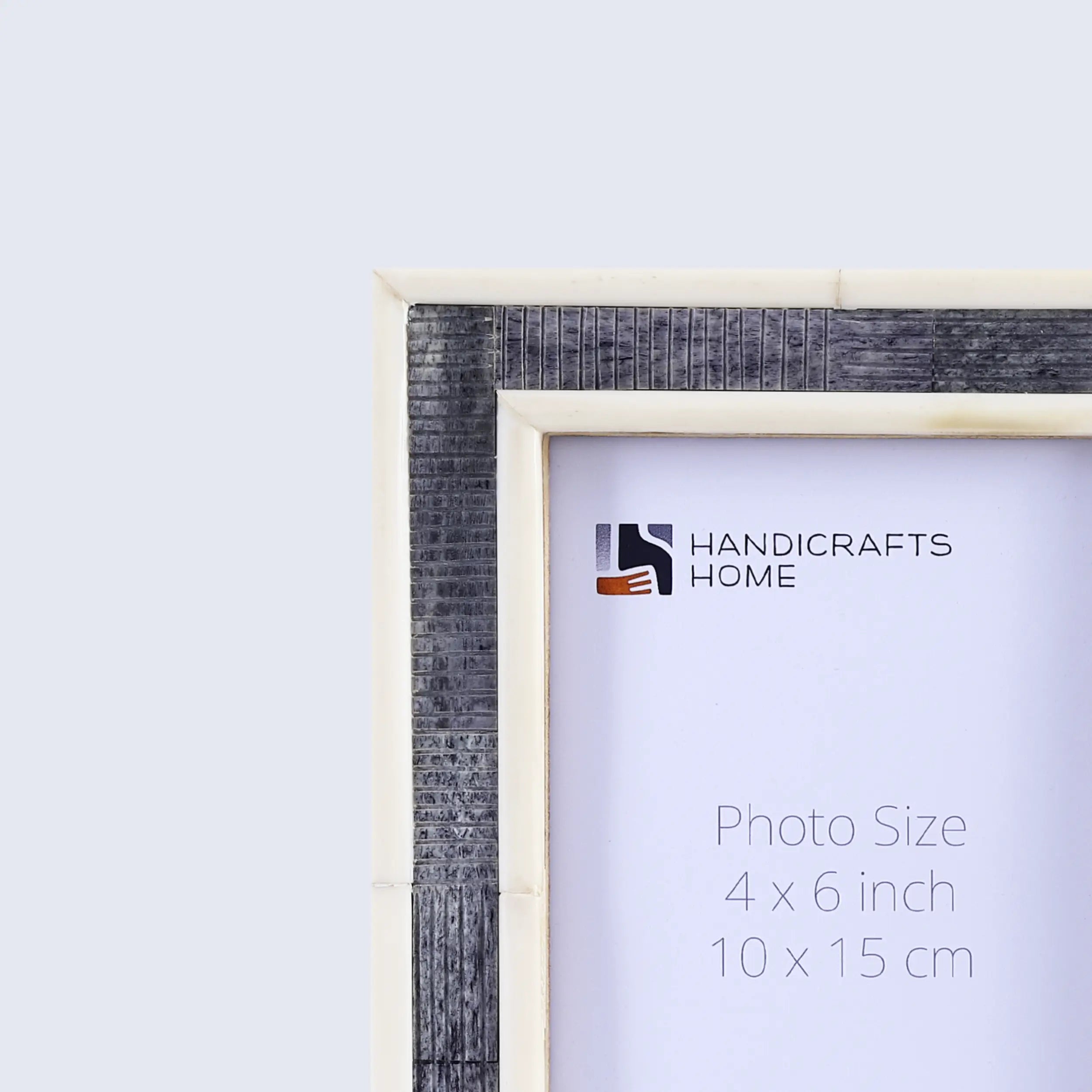 Handicrafts Home Picture Frames Picture Frames Sea Siren Raidne Collection Bone Inlay Grey White 4x6 5x7"