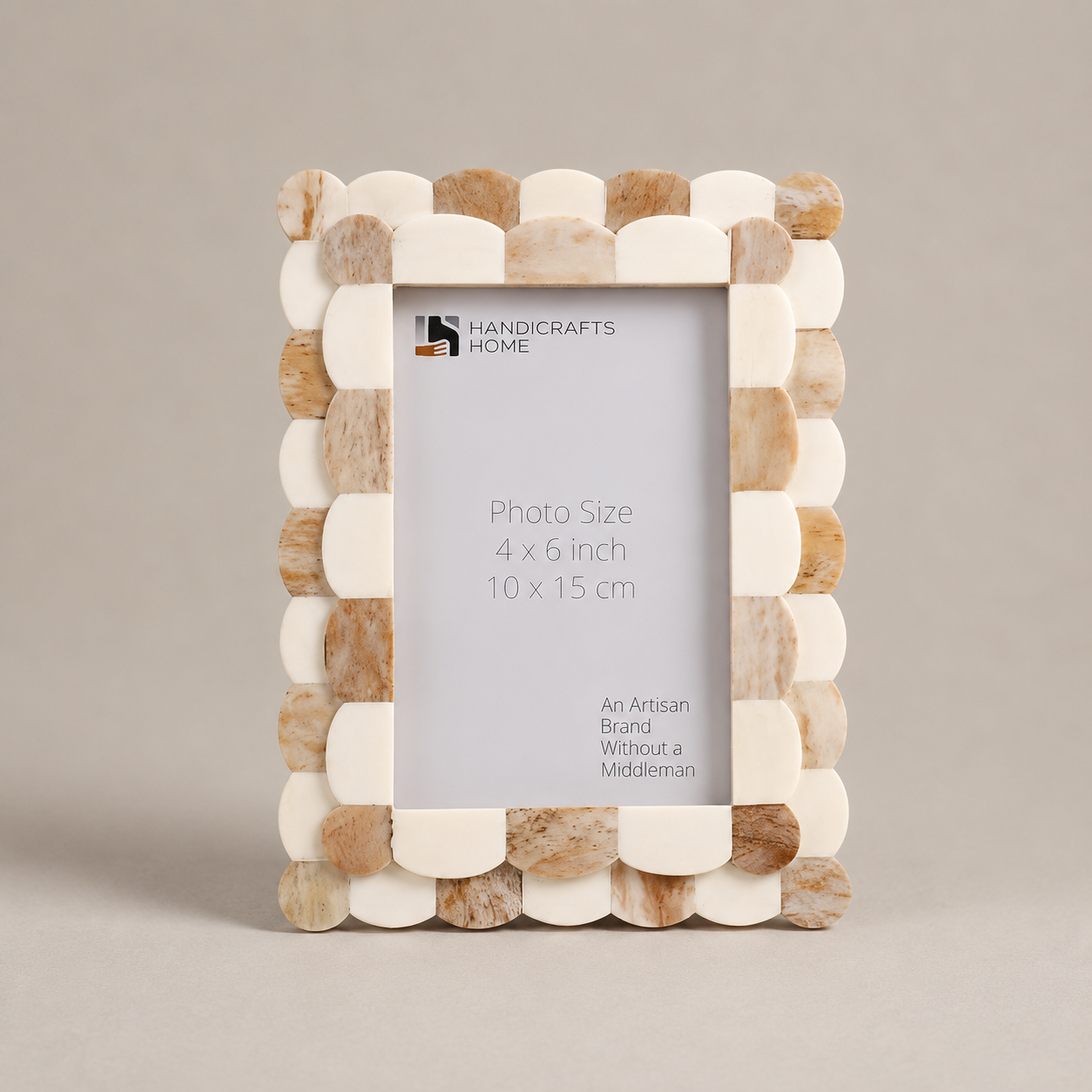 Handicrafts Home Picture Frames Sand Scallop Bone Inlay Picture Frame