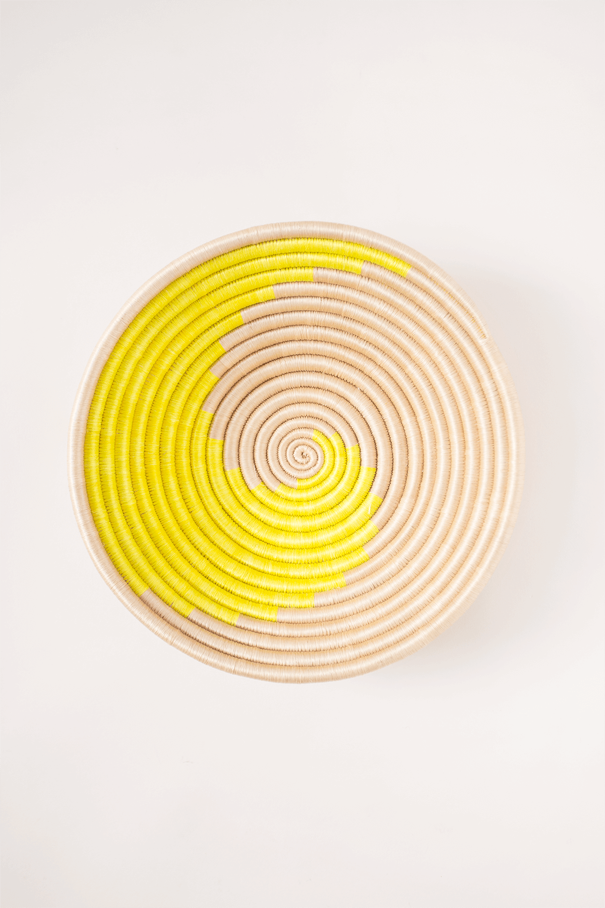 Indego Africa Decorative Baskets Citron The Swirl Plateaus