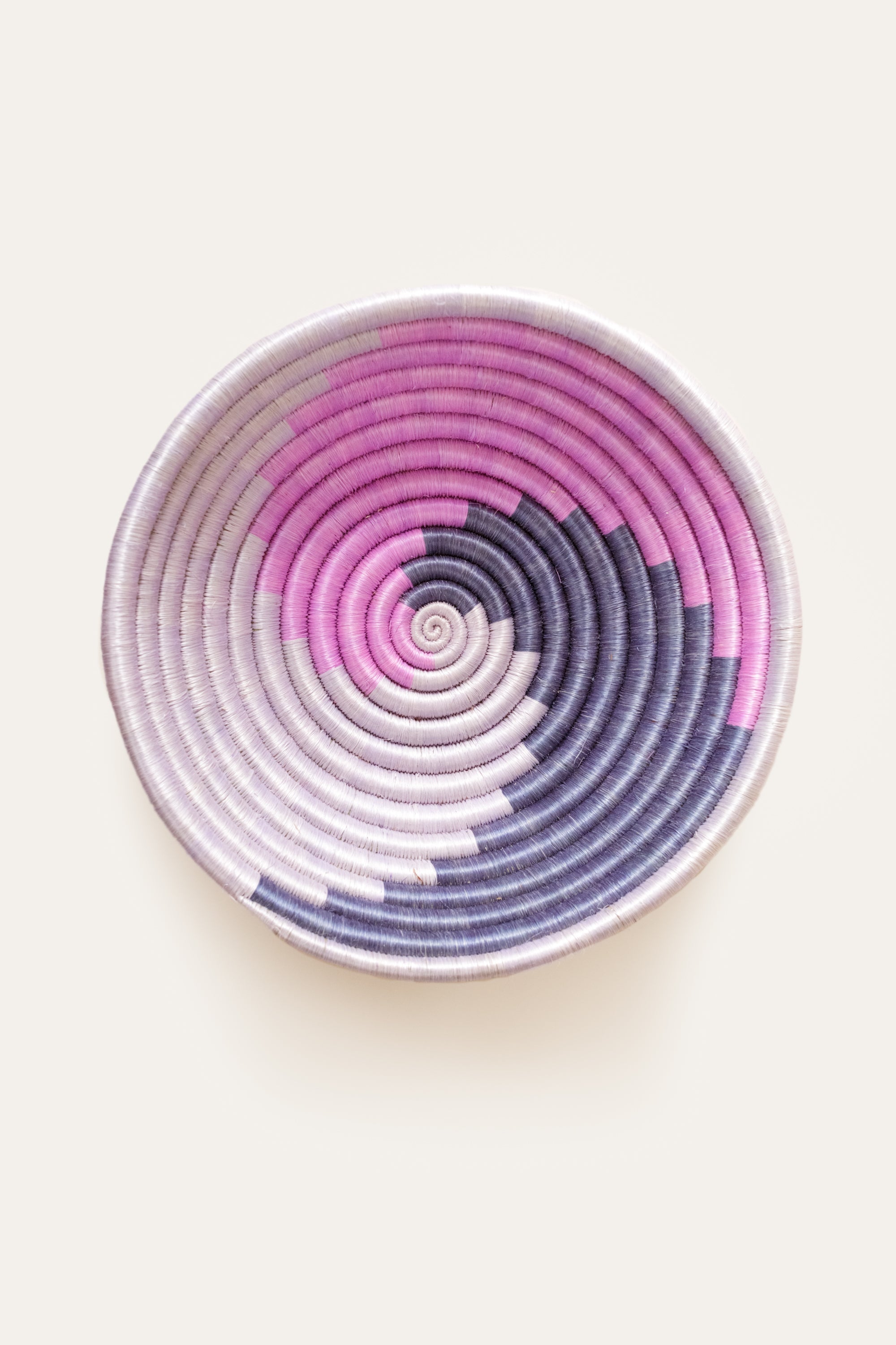 Indego Africa Decorative Baskets Lavender The Swirl Plateaus
