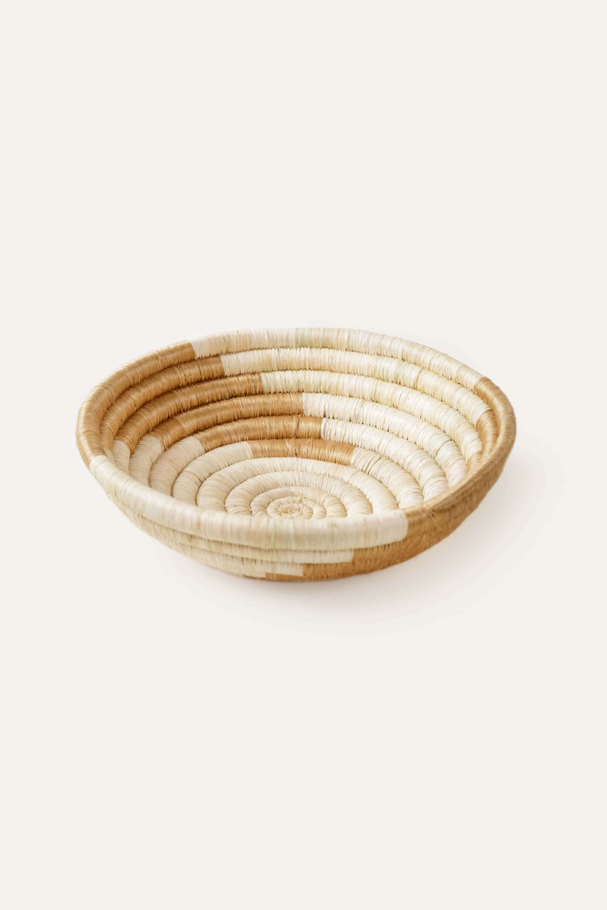 Indego Africa Decorative Baskets Mini Demi Swirl Plateau