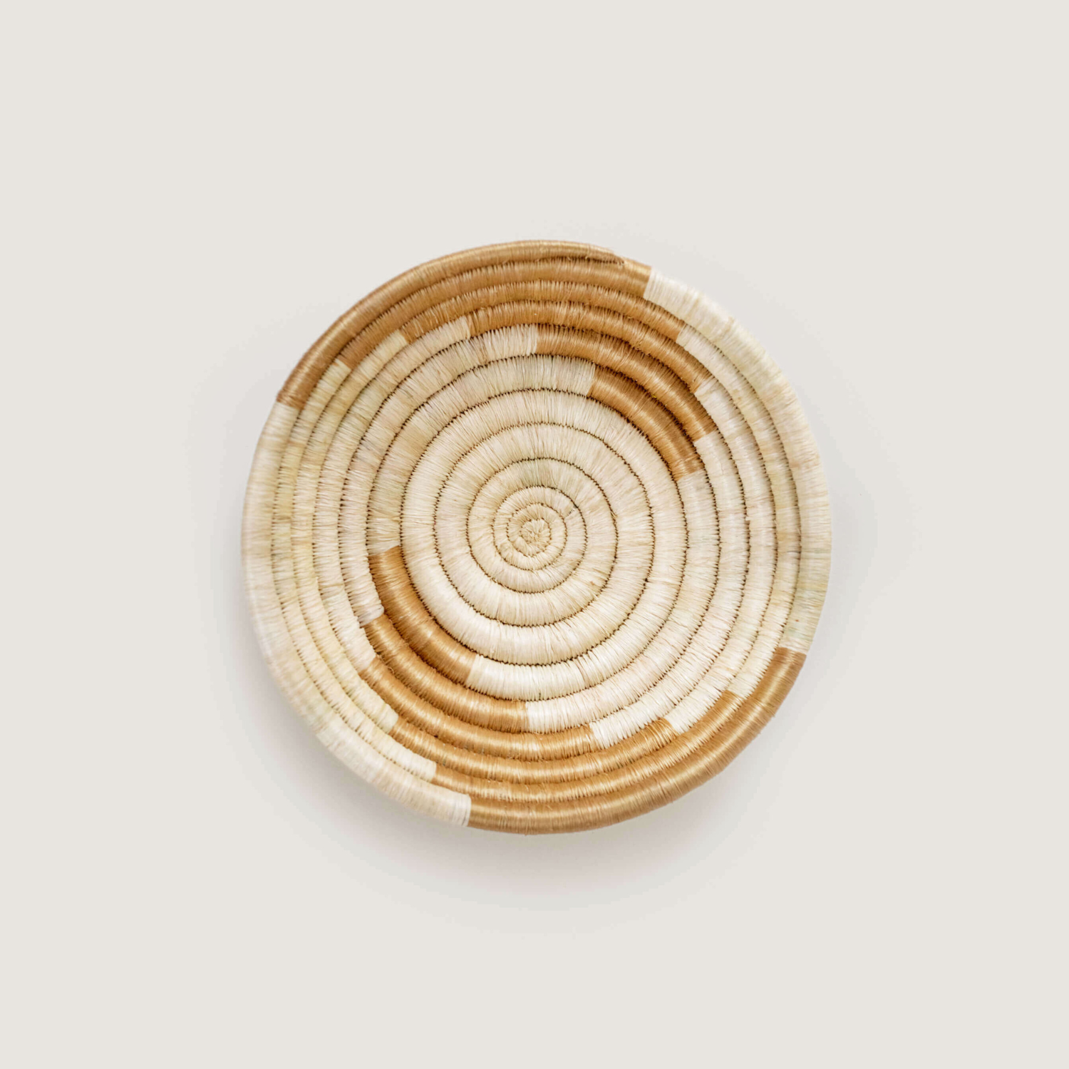 Indego Africa Decorative Baskets Mini Demi Swirl Plateau