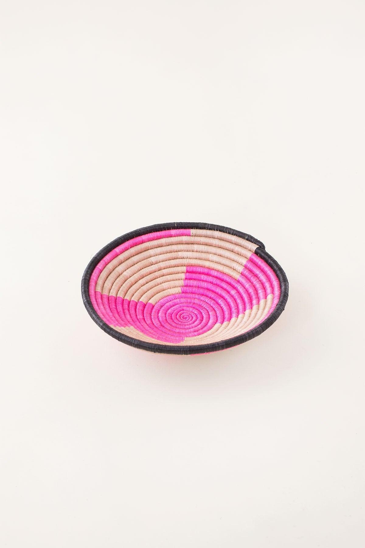 Indego Africa Decorative Baskets Mini Pink Geo Plateau