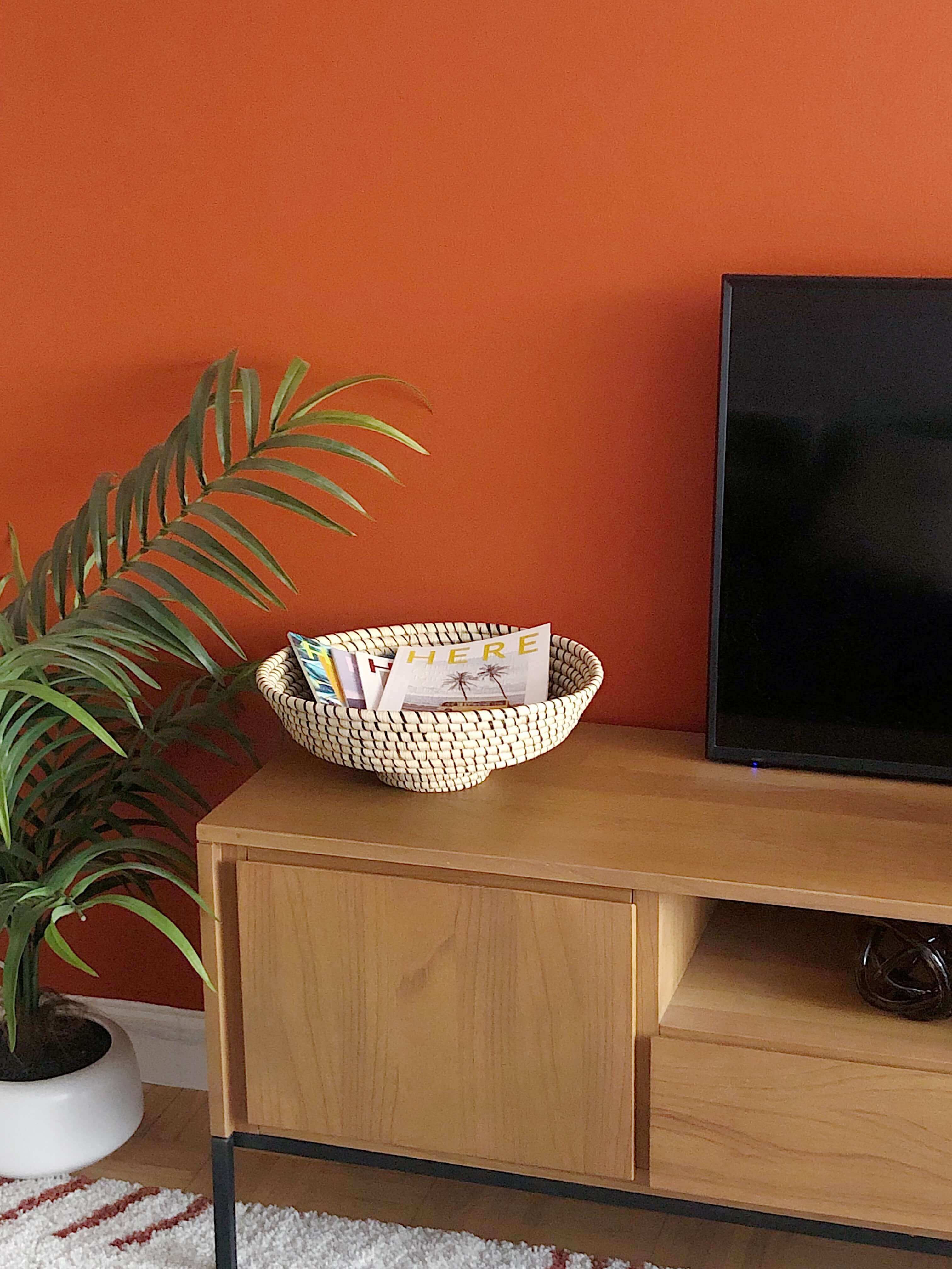 Indego Africa Decorative Baskets Raffia Pedestal Basket