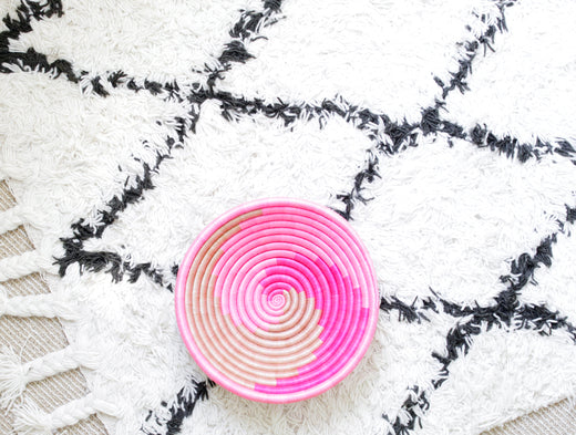 Indego Africa Decorative Baskets The Swirl Plateaus