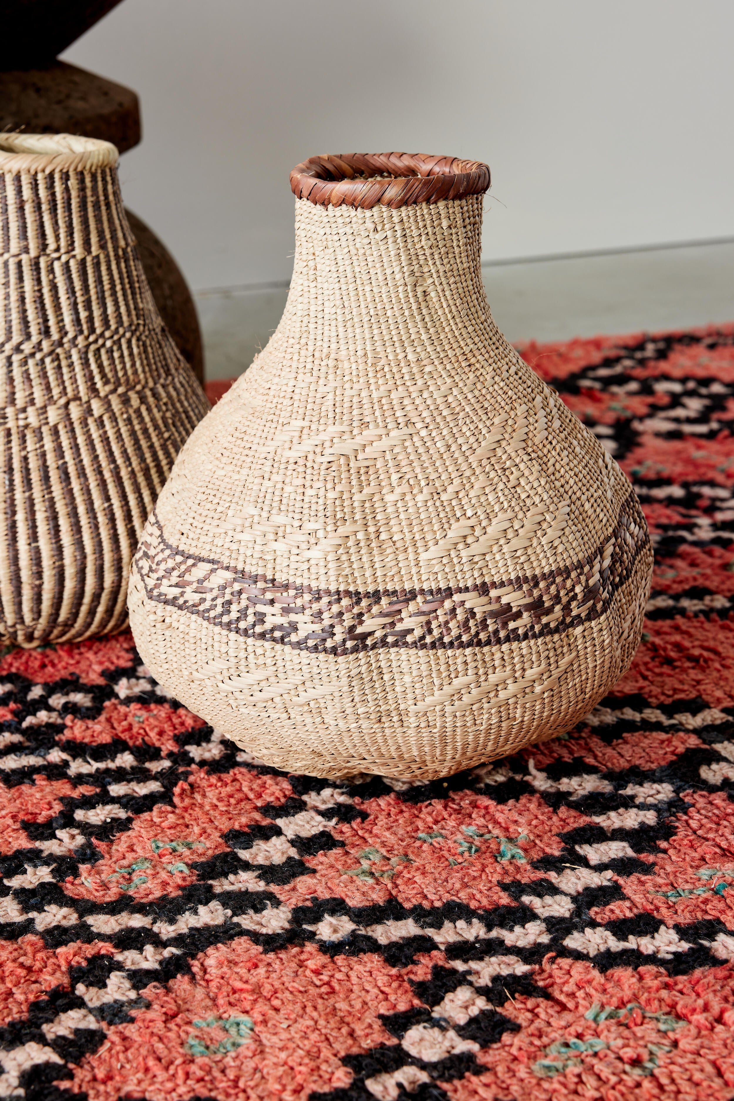 kanju Patterned Binga Nongo Gourd Woven Basket