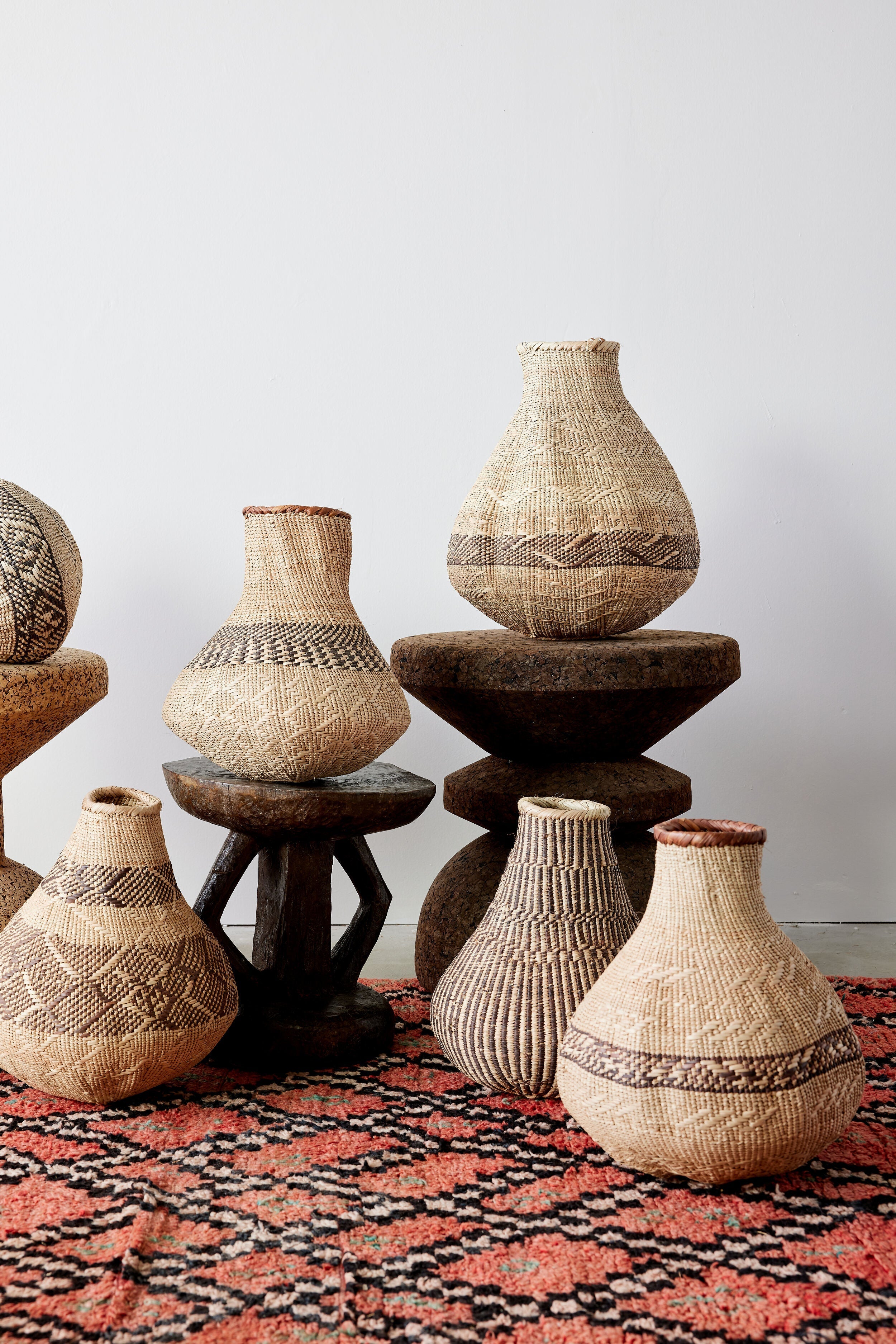 kanju Patterned Binga Nongo Gourd Woven Basket