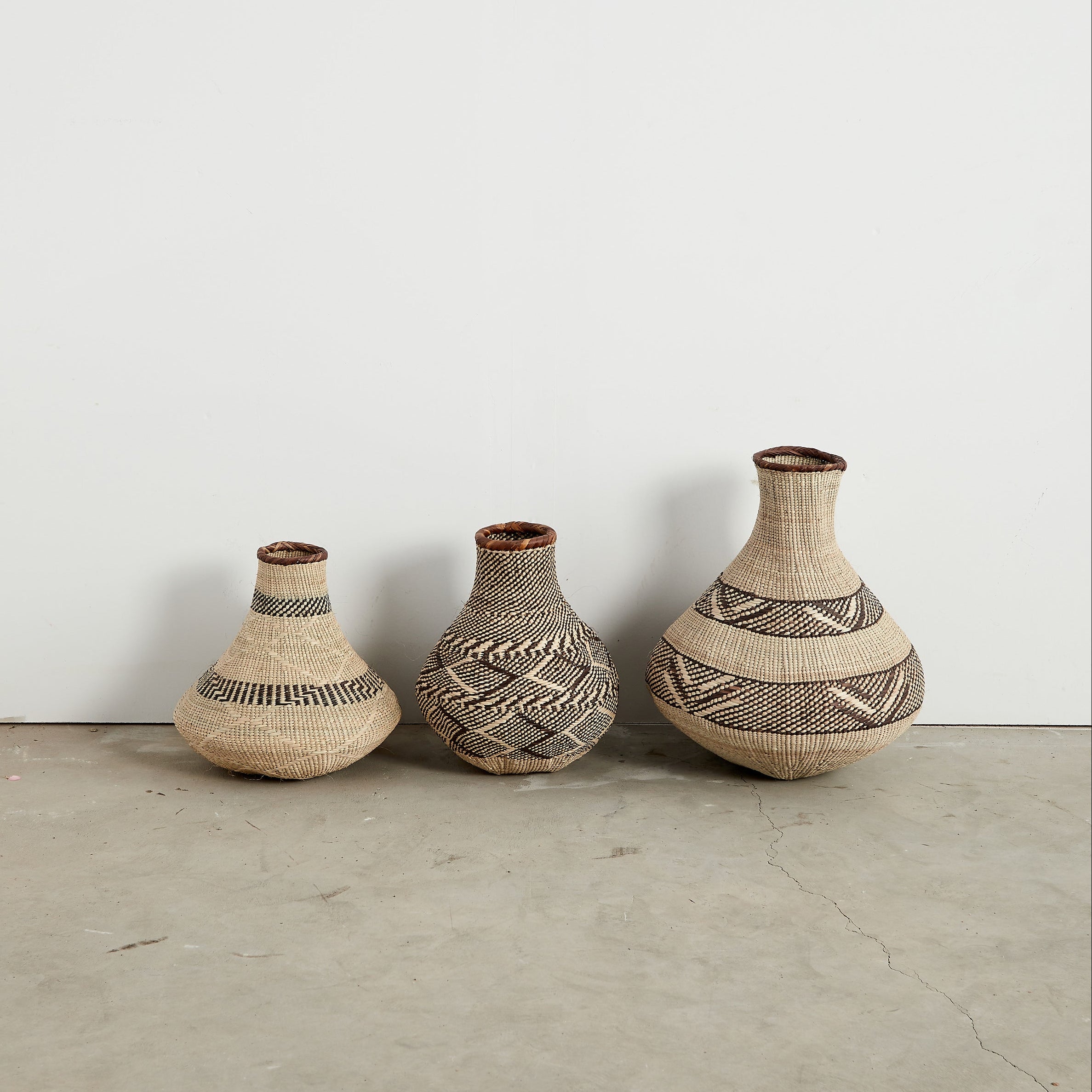 kanju Patterned Binga Nongo Gourd Woven Basket