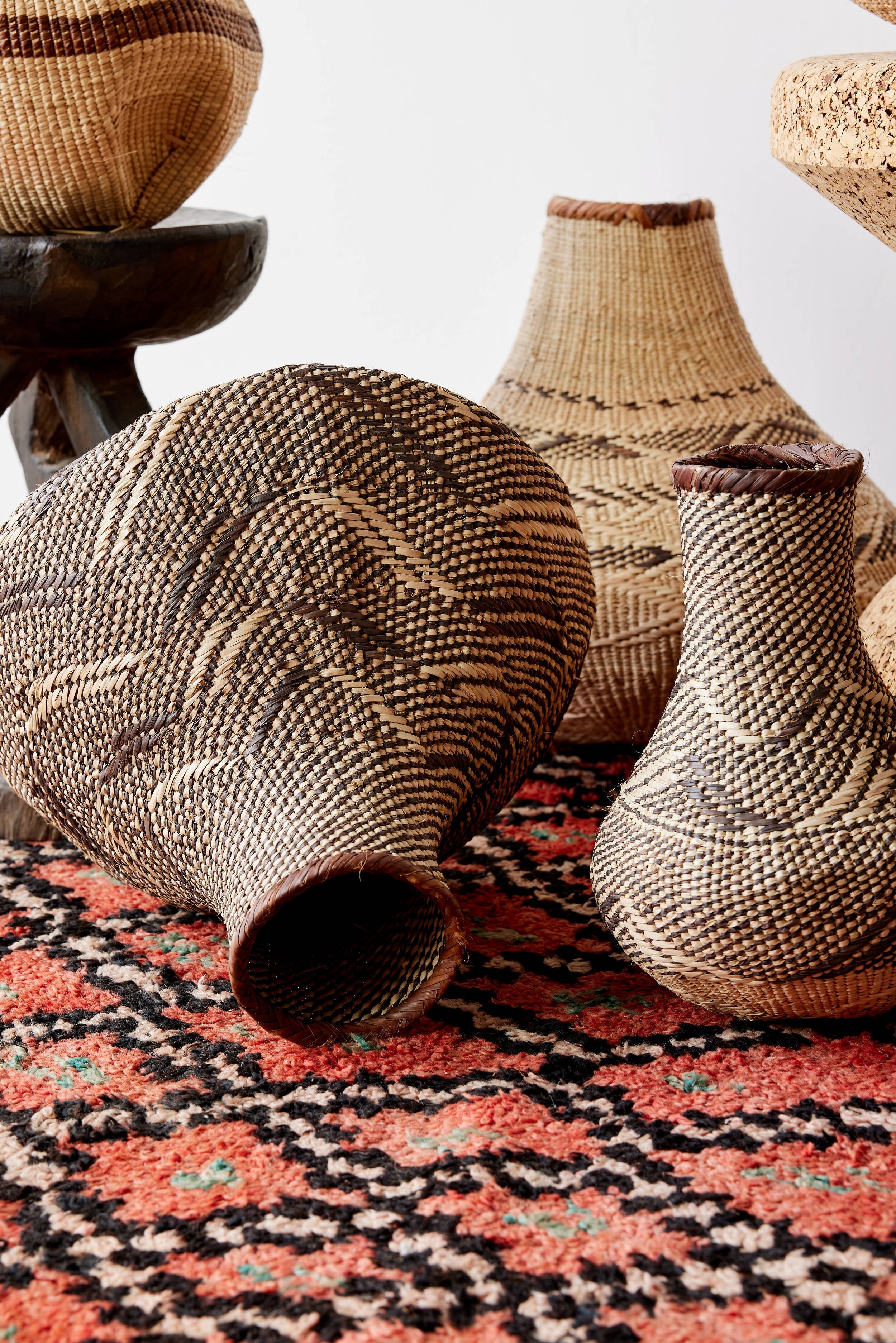 kanju Patterned Binga Nongo Gourd Woven Basket