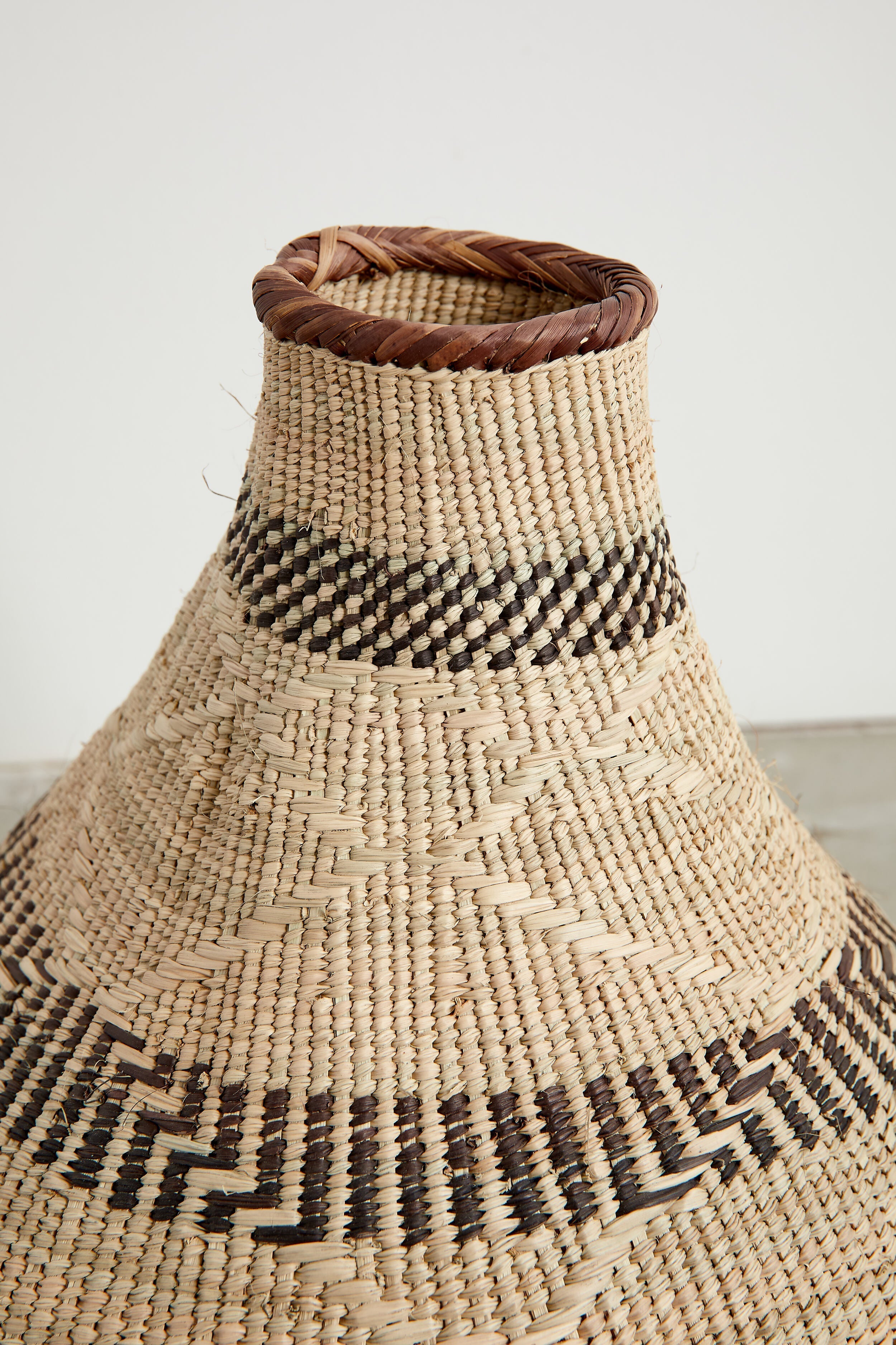 kanju Patterned Binga Nongo Gourd Woven Basket