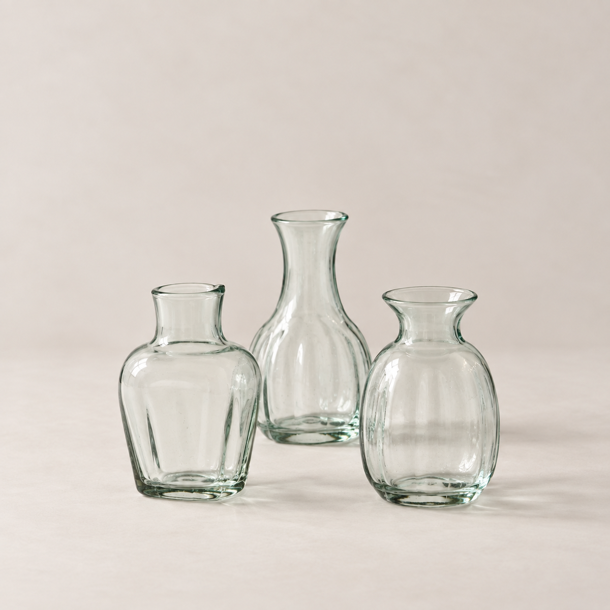 LSA International Vases Mia Fluted Vase Trio - Set of 3