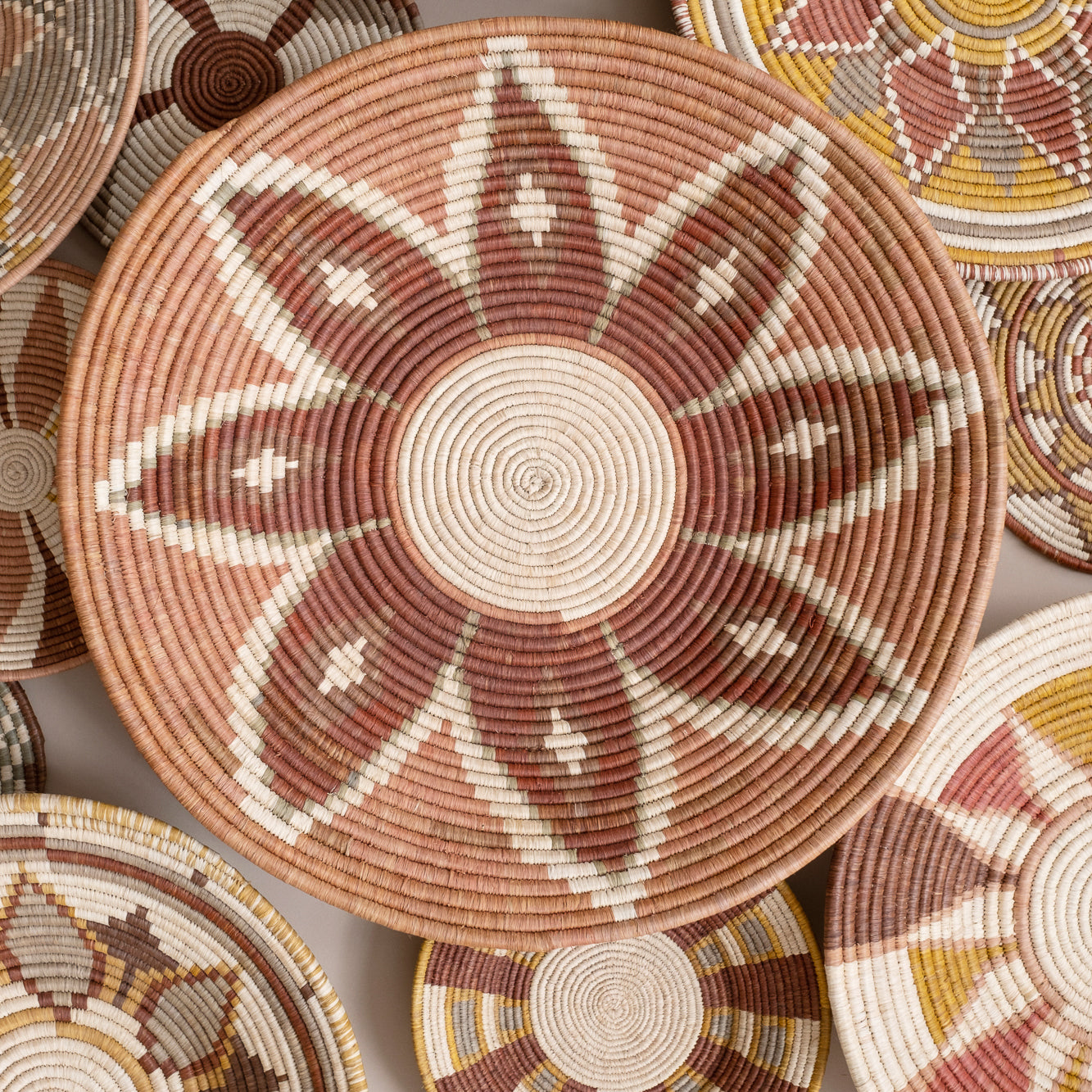 Maadili Collective Baskets Large Reflected Lotus Basket ~ Elevate Collection