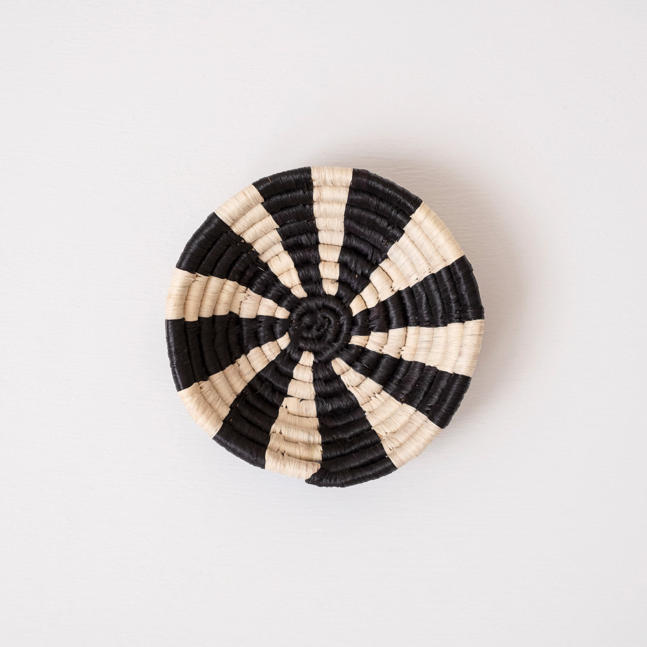 Maadili Collective Baskets Mini Basket Ornament ~ Black Rays