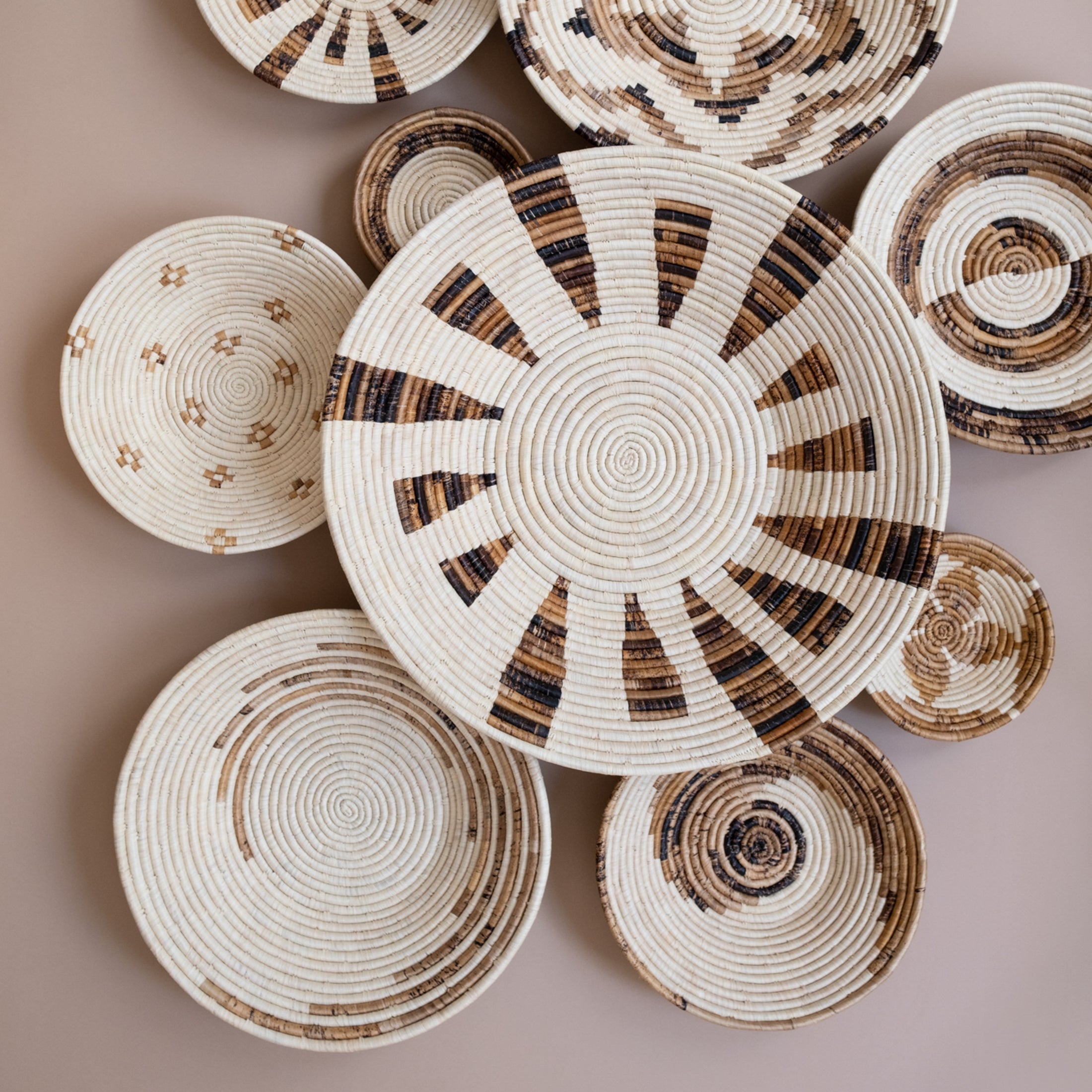 Maadili Collective Baskets Simple Spiral Basket ~ Banana Fiber
