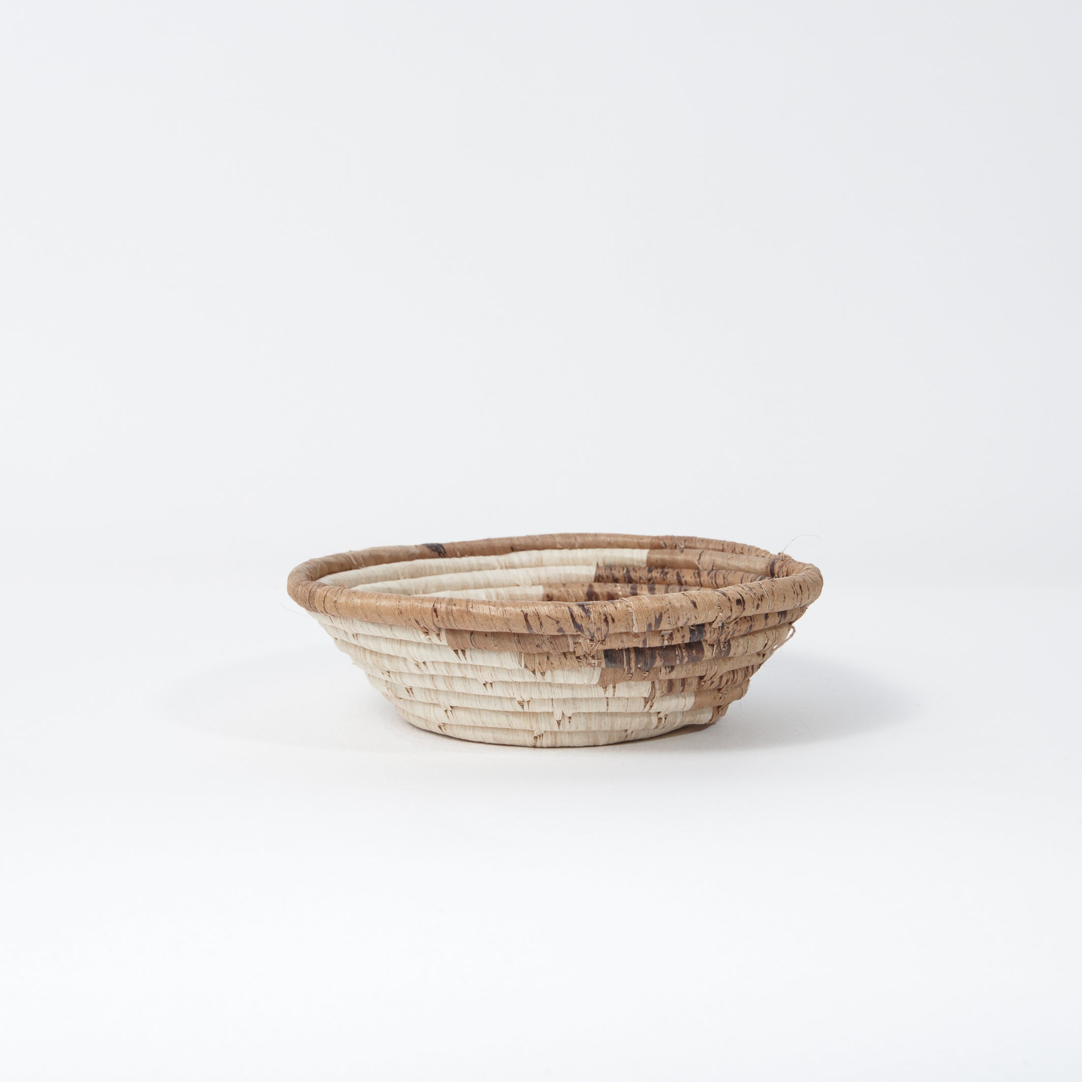 Maadili Collective Small Simple Spiral Basket ~ Banana Fiber
