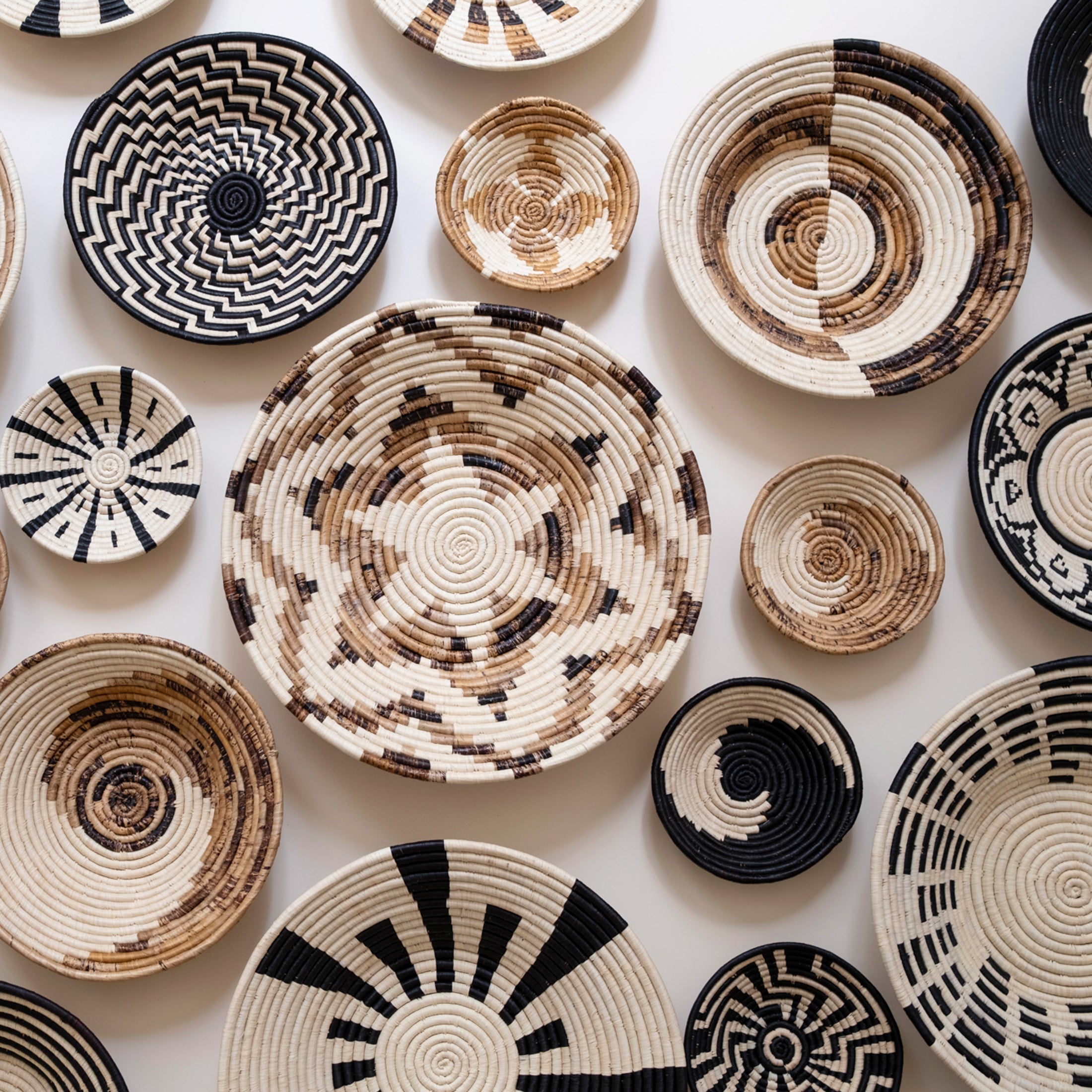 Maadili Collective Small Simple Spiral Basket ~ Banana Fiber