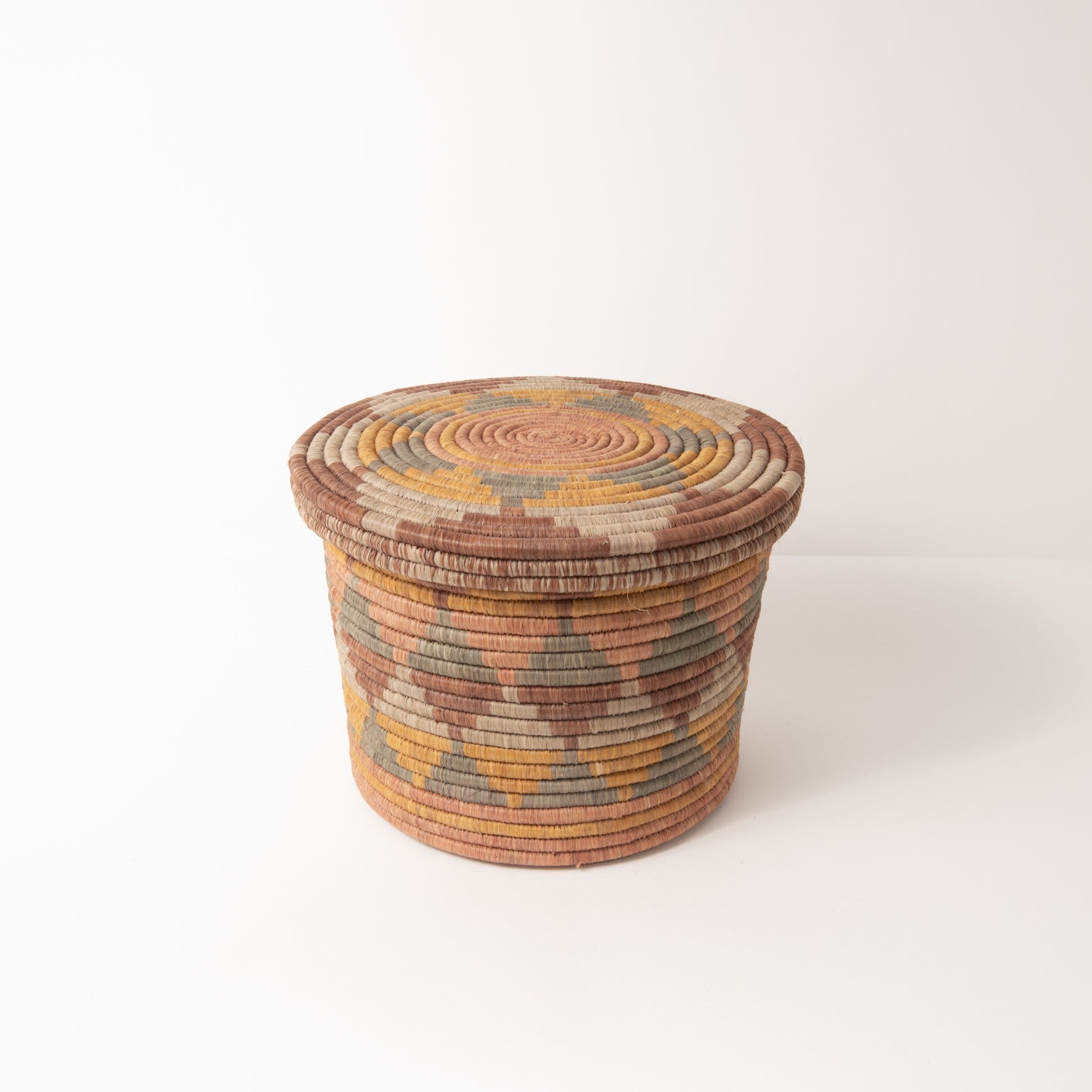 Maadili Collective Storage Baskets Blossom Lidded Basket ~ Elevate Collection