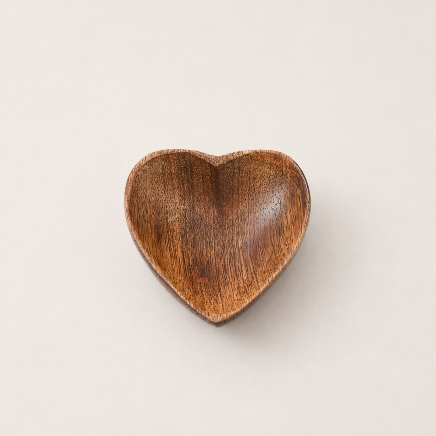 Matr Boomie Jewelry Storage Alaya Mango Wood Heart Dish