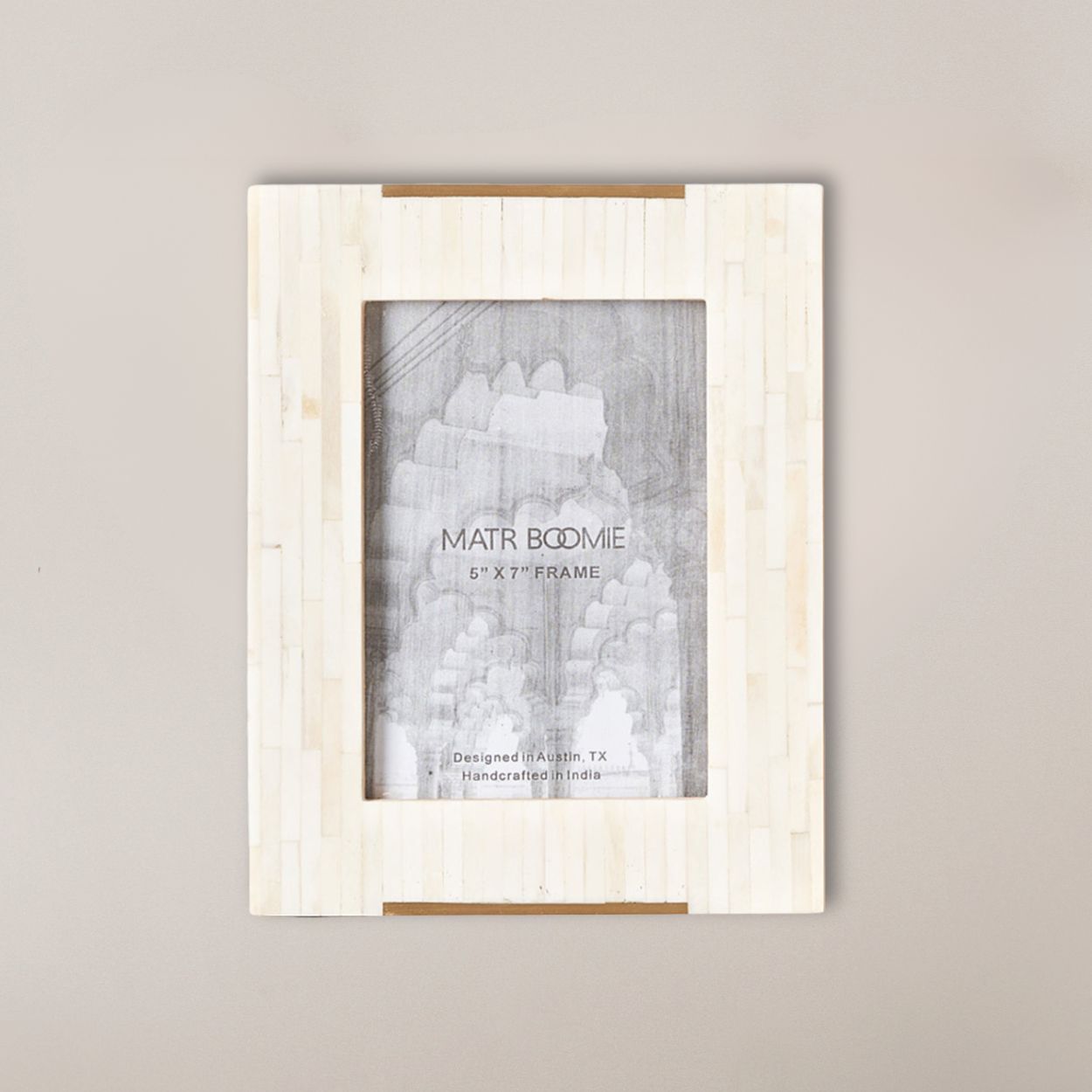 Matr Boomie Picture Frames Mukhendu 5x7 Brass Inlay Picture Frame