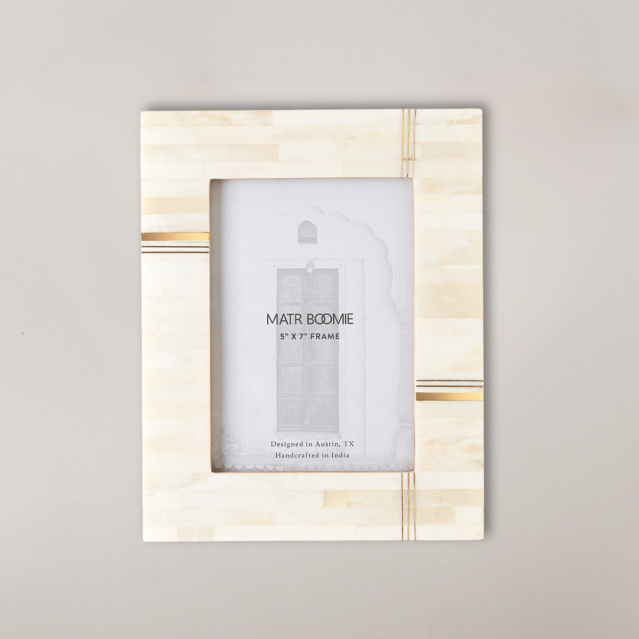 Matr Boomie Picture Frames Mukhendu 5x7 Cream Picture Frame