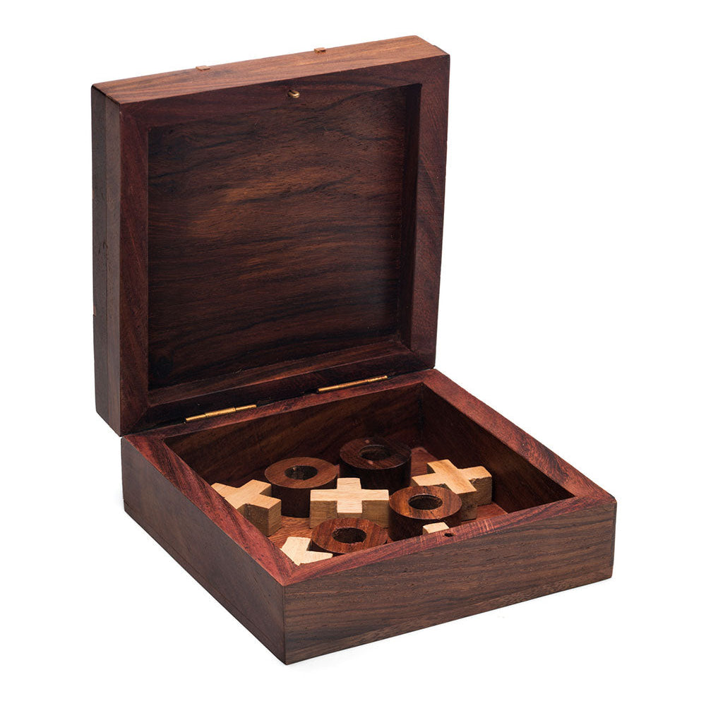 Matr Boomie Tic Tac Toe Travel Game Set - Handcrafted Wood