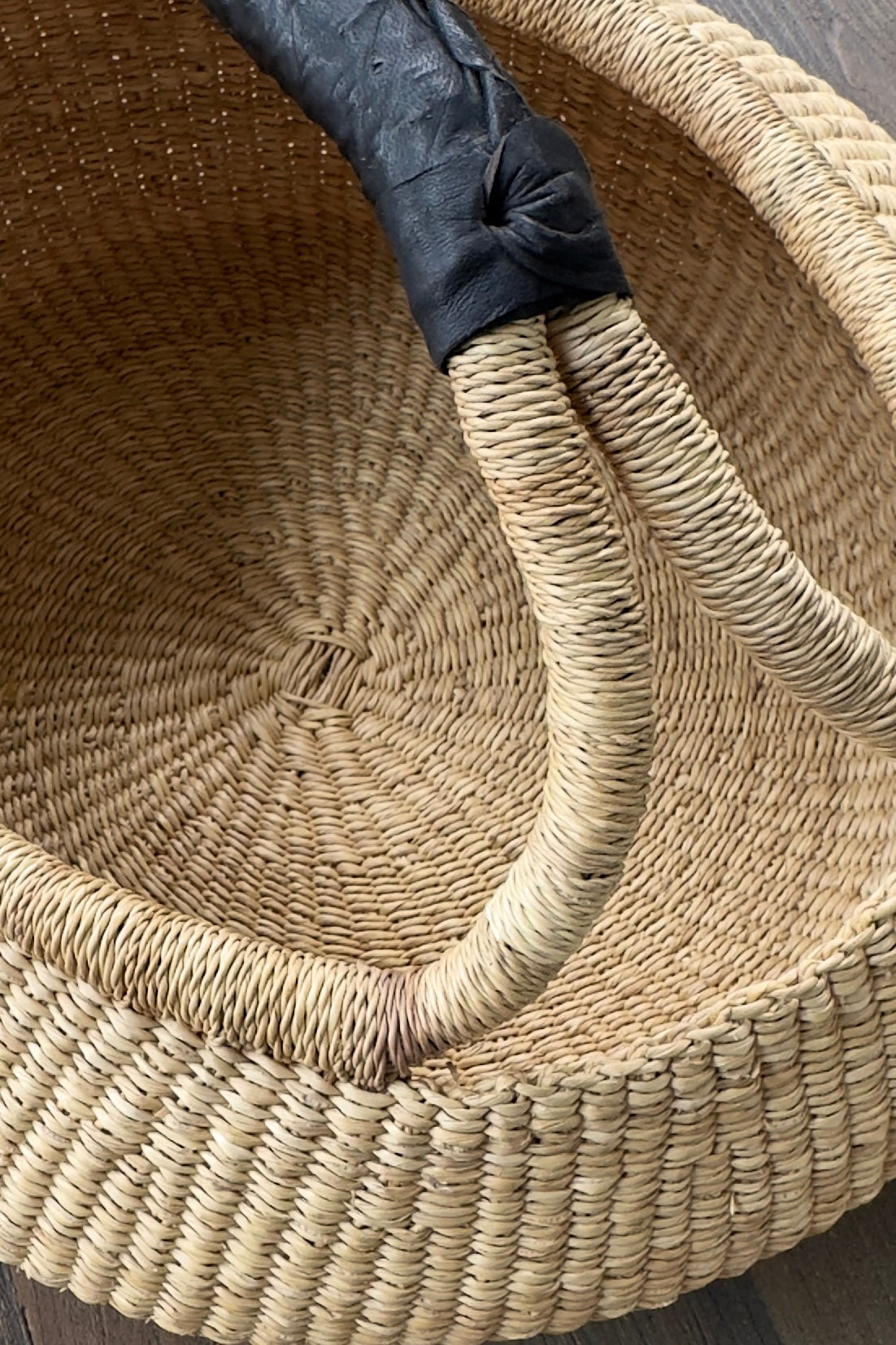 Mbare Handwoven Double Weave Kettle Basket
