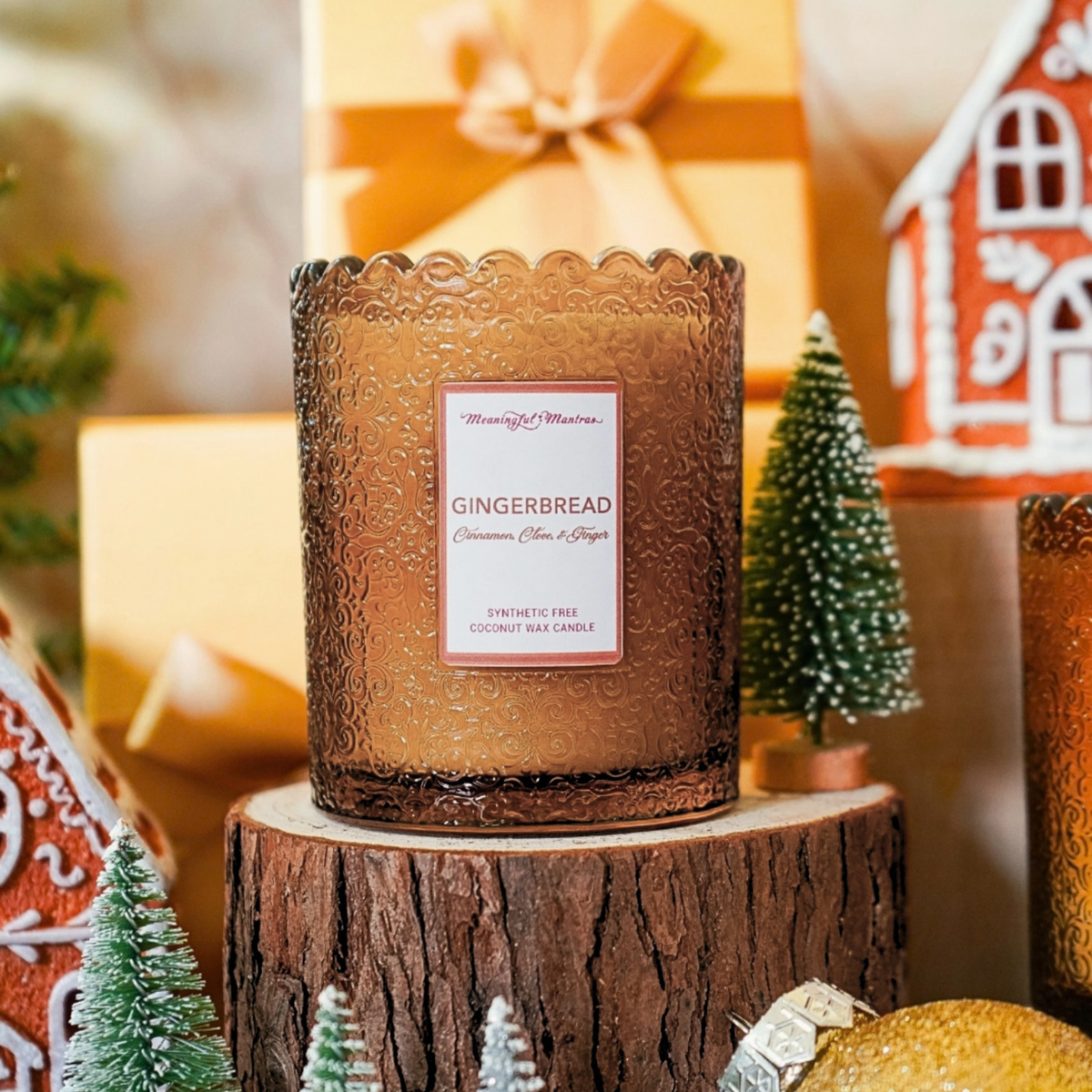 Meaningful Mantras Candles Gingerbread Essential Oil Candle