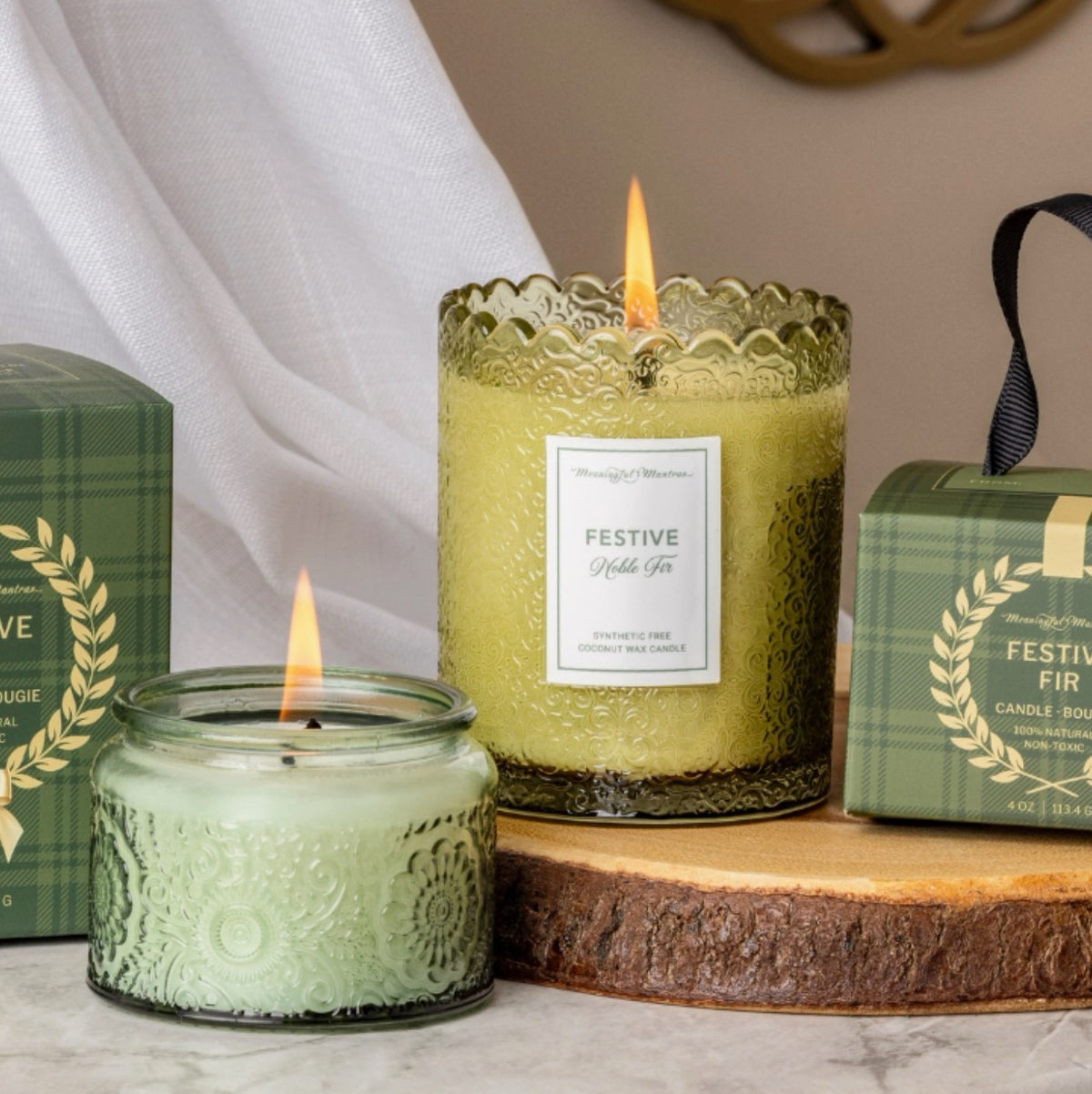 Meaningful Mantras Candles Noble Fir Essential Oil Candle